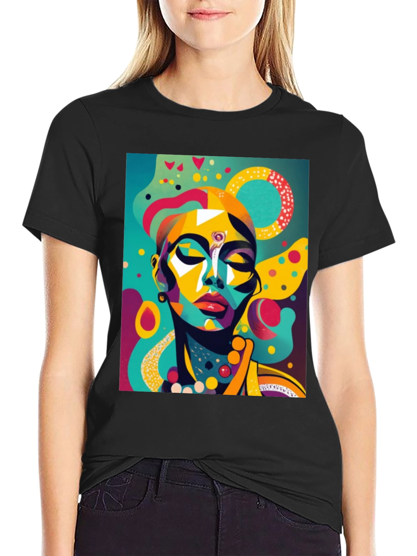 Abstract Art Print Tee - Modern Graphic T-Shirt