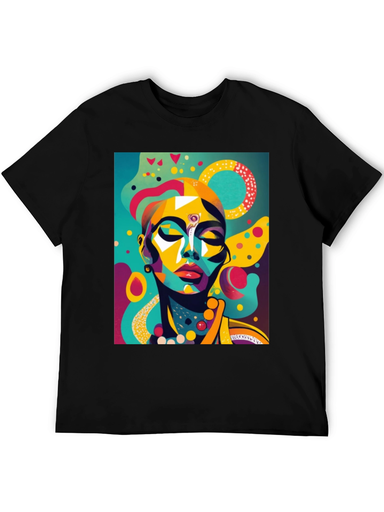 Abstract Art Print Tee - Modern Graphic T-Shirt