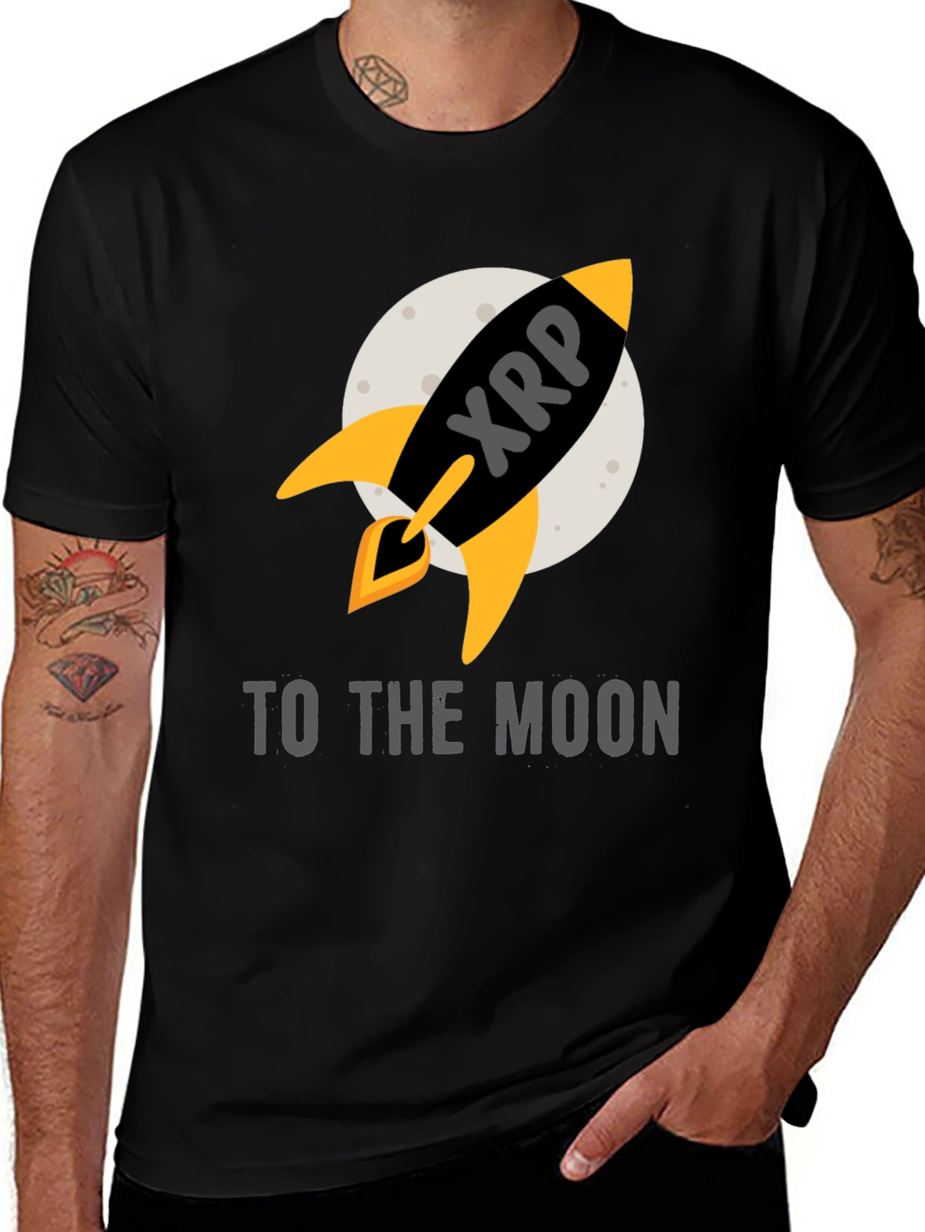 XRP Rocket to the Moon T-Shirt