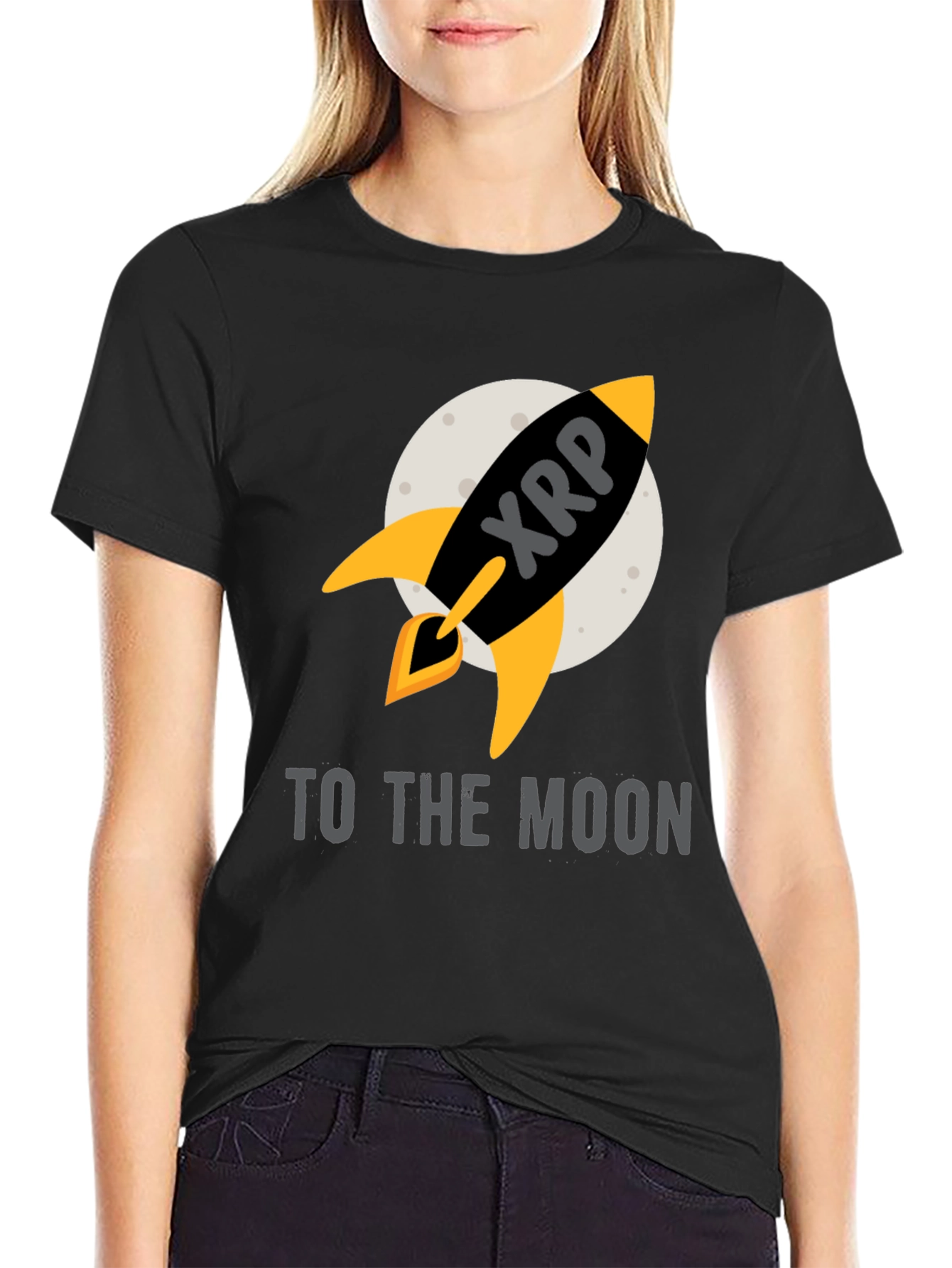 XRP Rocket to the Moon T-Shirt