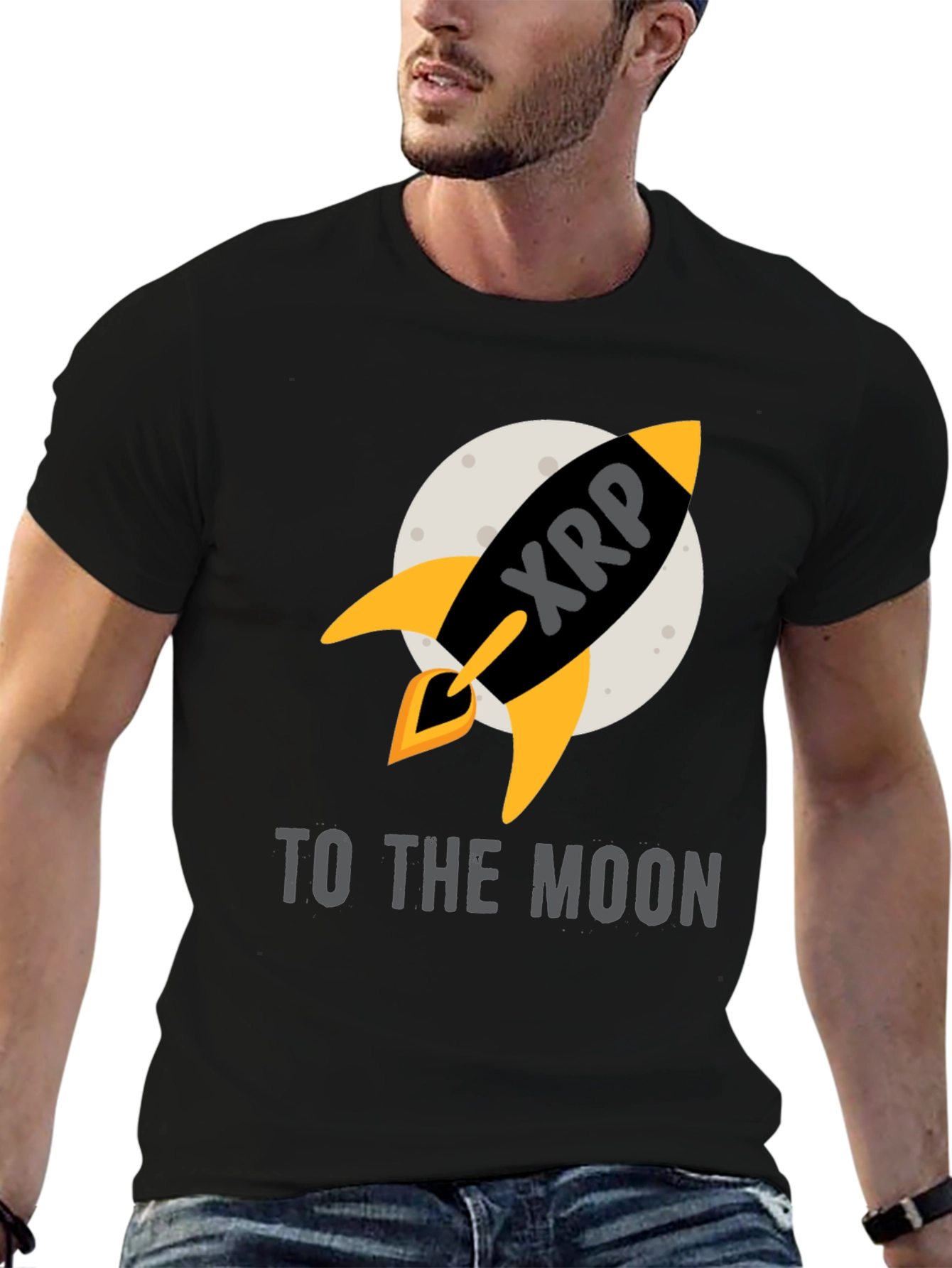 XRP Rocket to the Moon T-Shirt