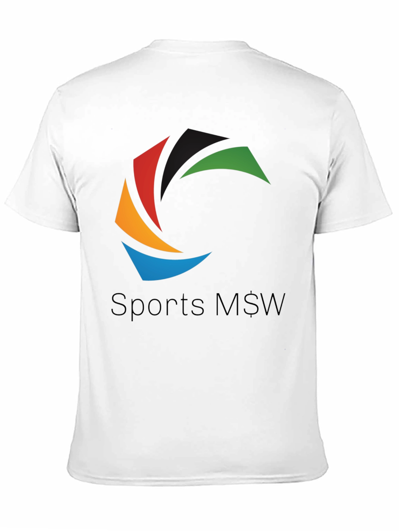 Sports M$W Black T-Shirt