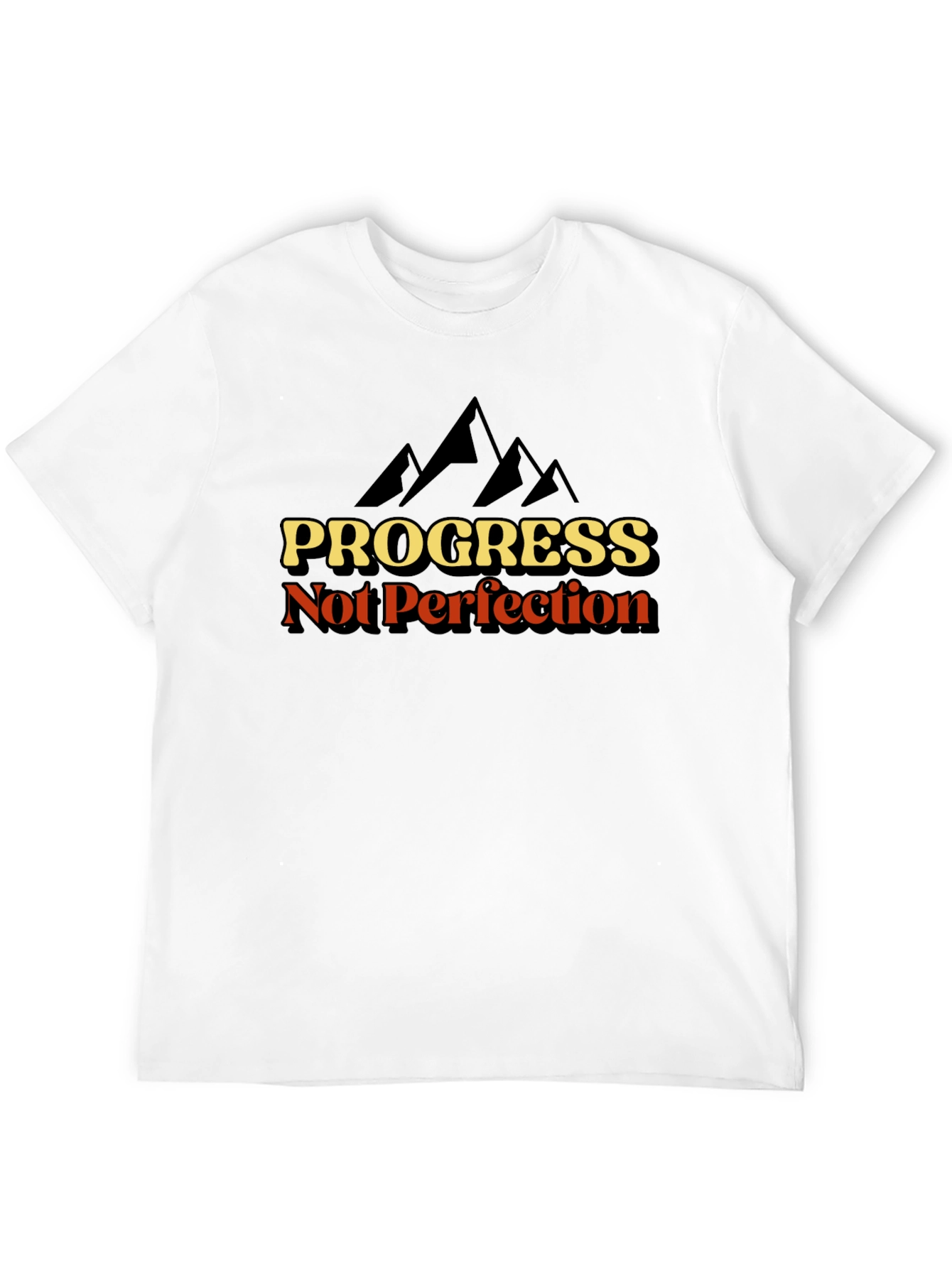 Progress Not Perfection T-Shirt - Inspirational Graphic Tee