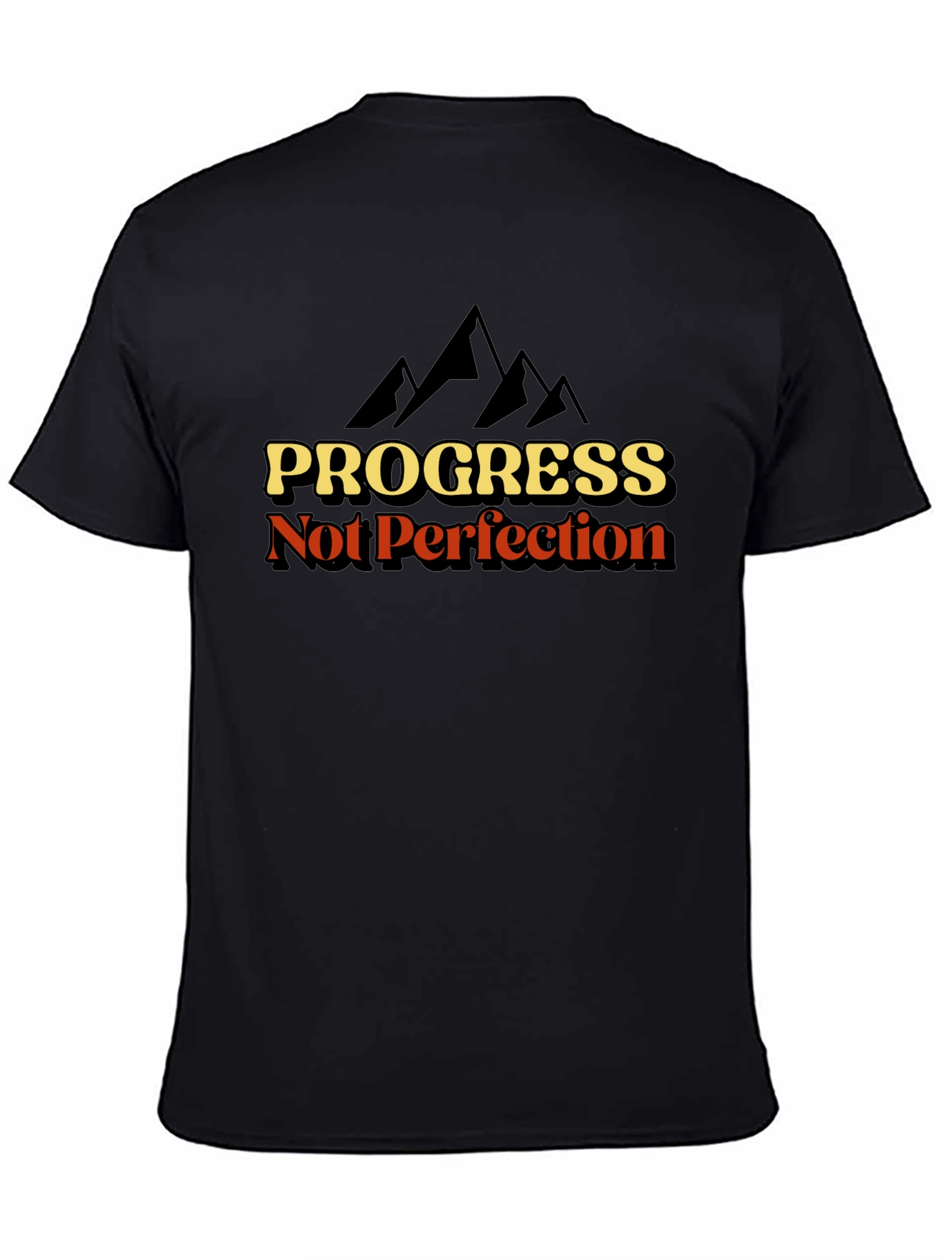 Progress Not Perfection T-Shirt - Inspirational Graphic Tee