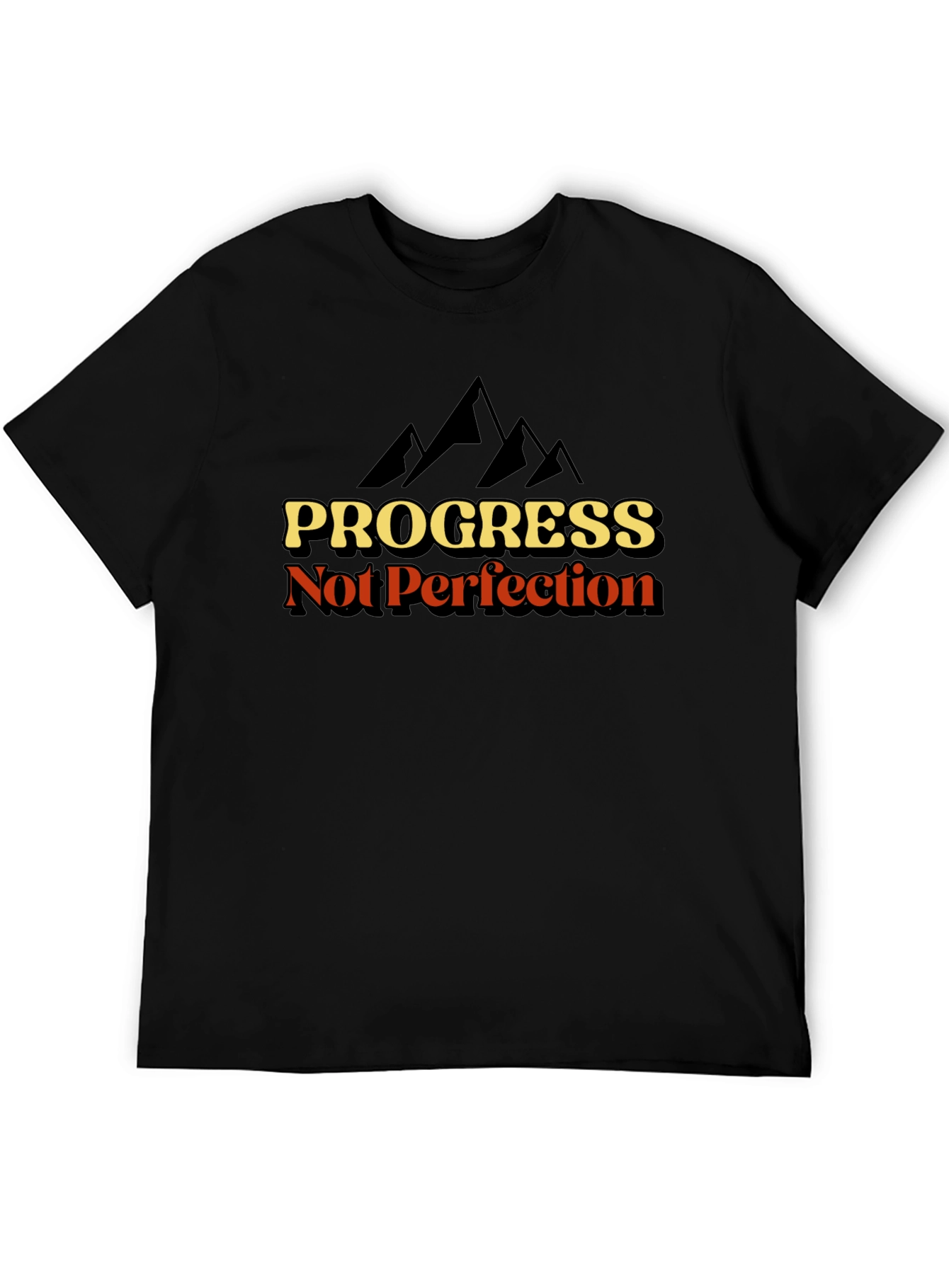 Progress Not Perfection T-Shirt - Inspirational Graphic Tee