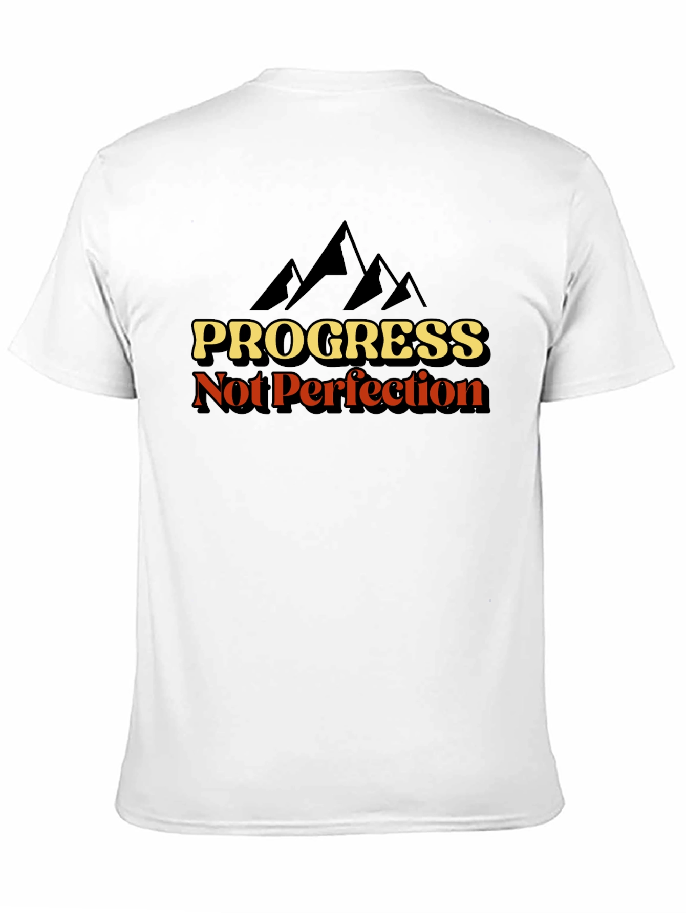 Progress Not Perfection T-Shirt - Inspirational Graphic Tee