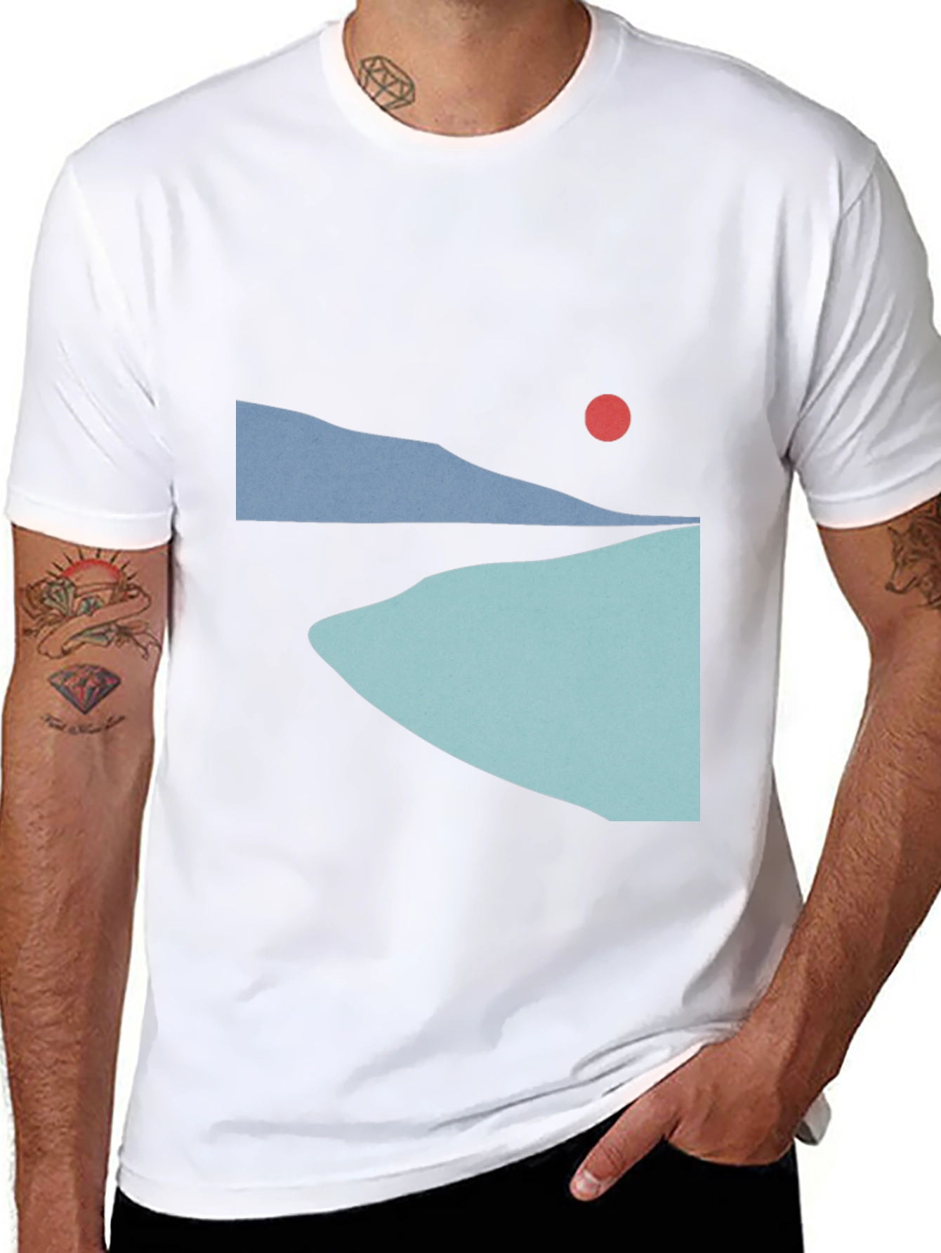 Minimalist Sunset T-Shirt - Graphic Tee