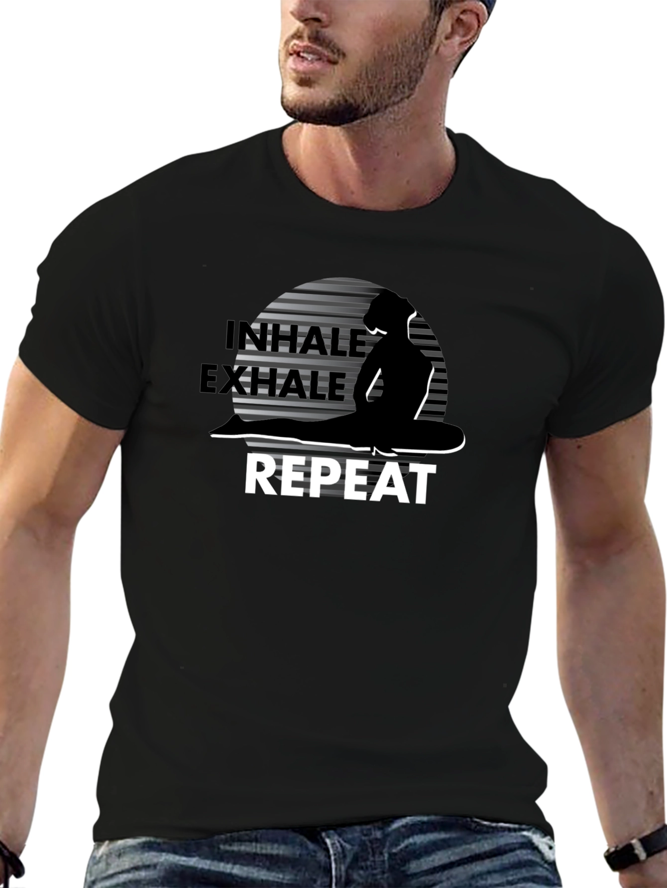 Inhale Exhale Yoga Graphic T-Shirt