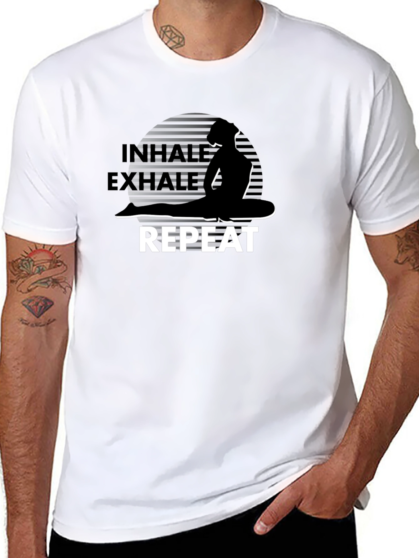 Inhale Exhale Yoga Graphic T-Shirt