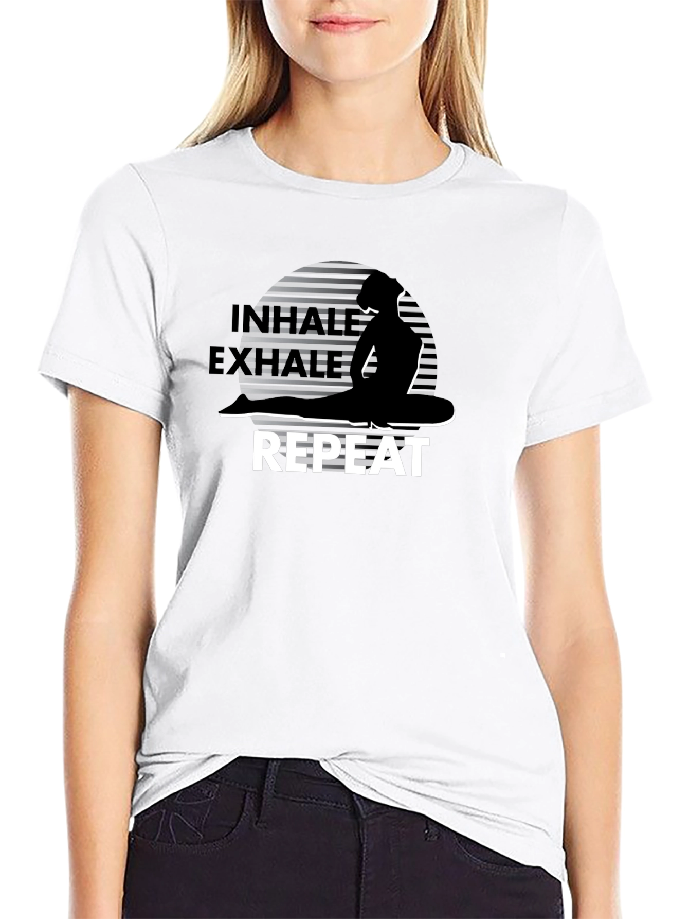 Inhale Exhale Yoga Graphic T-Shirt
