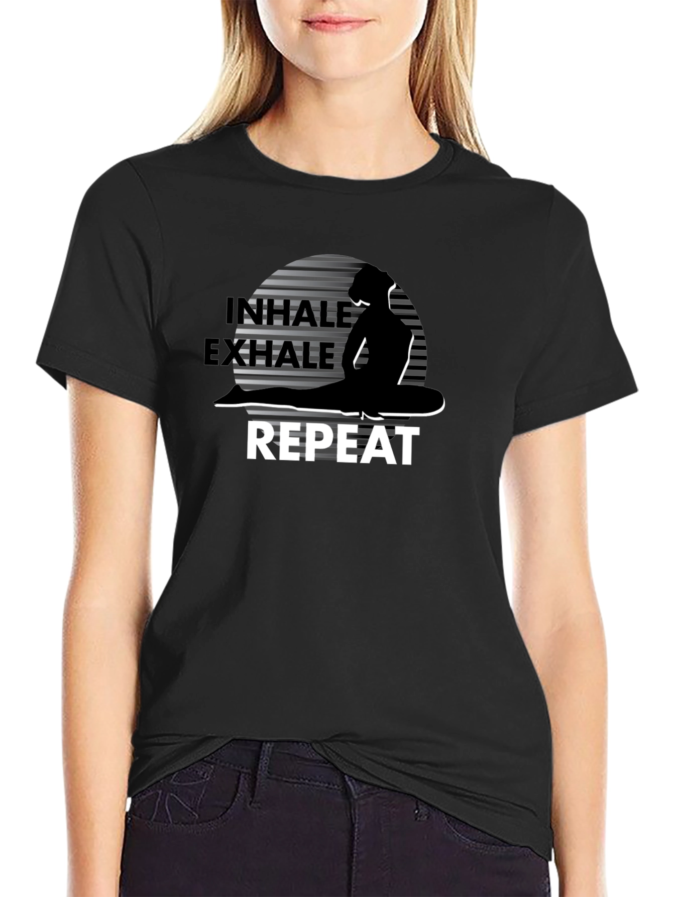 Inhale Exhale Yoga Graphic T-Shirt