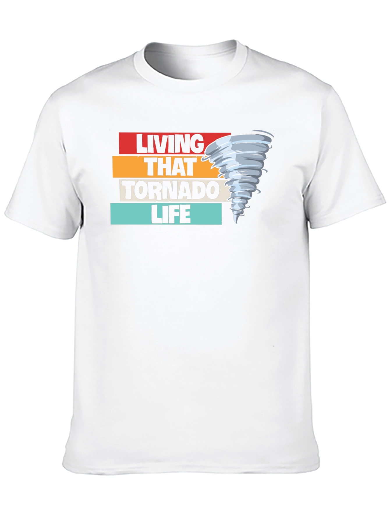 Living That Tornado Life Black T-Shirt
