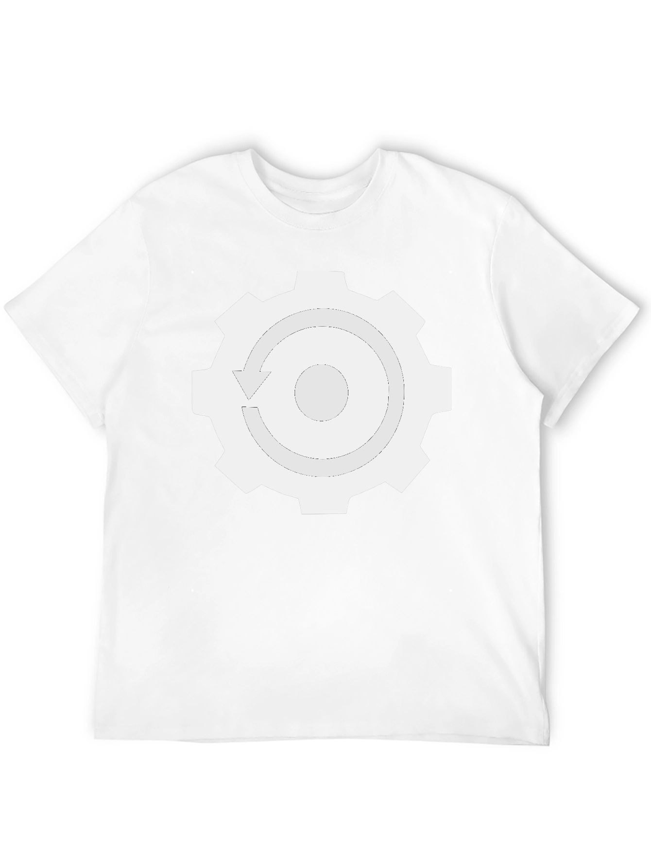 Gear Recycle T-Shirt - Black Cotton Blend Tee