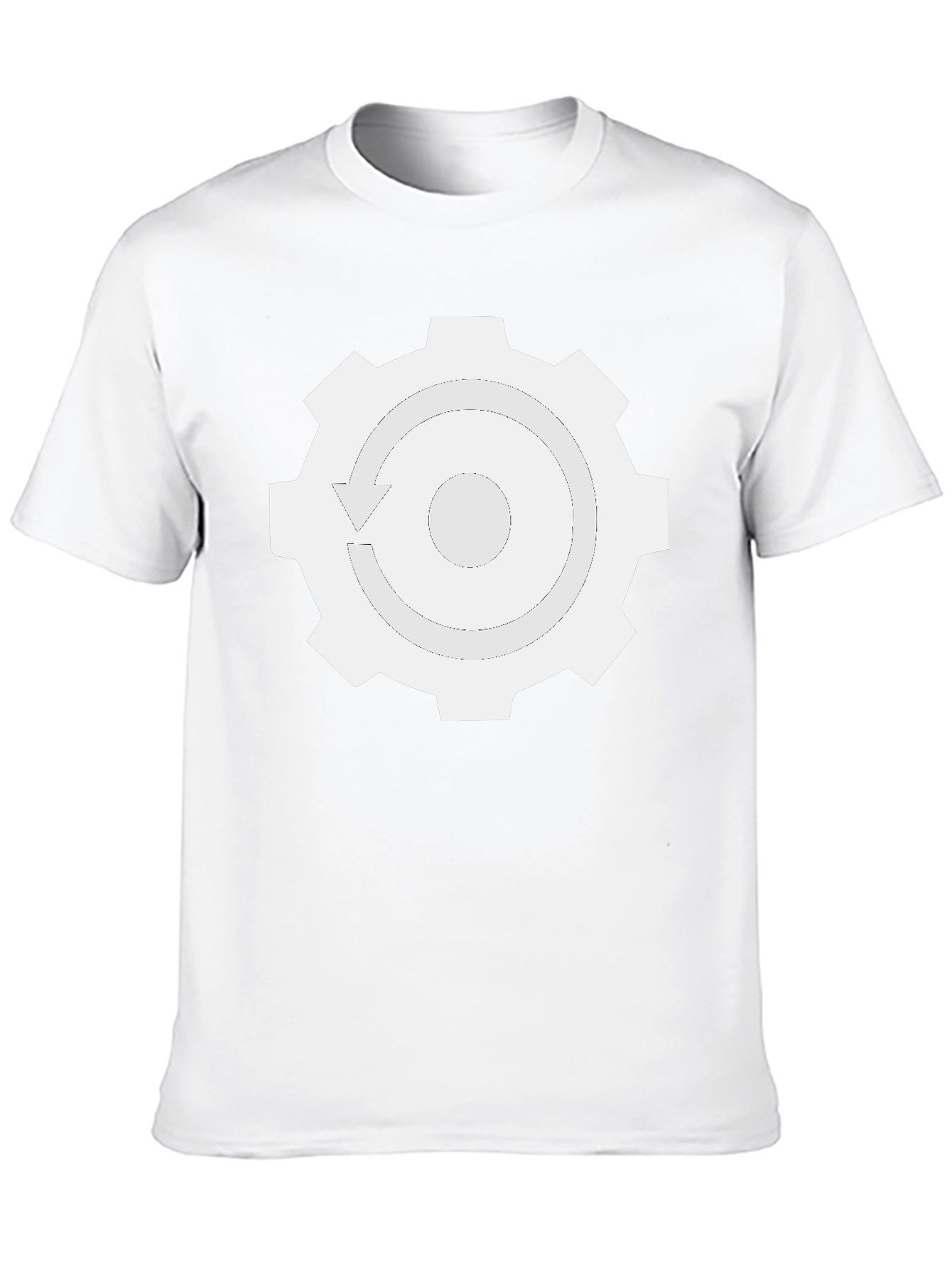Gear Recycle T-Shirt - Black Cotton Blend Tee