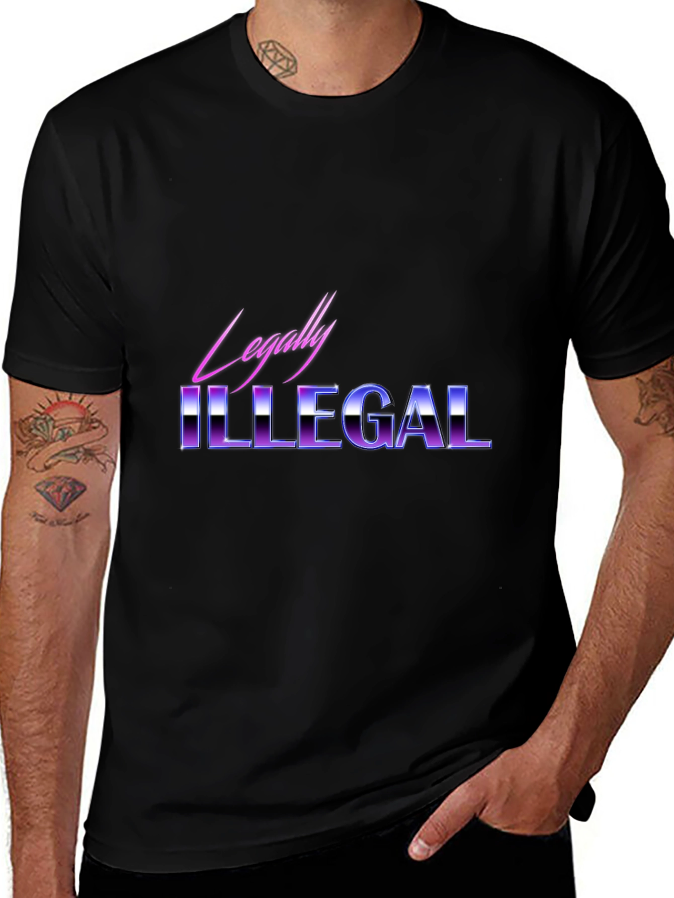 Legally Illegal Graphic Tee - Retro Style