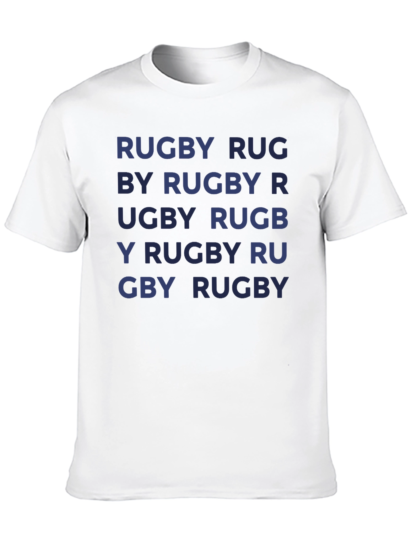 Rugby T-Shirt - Repeated Text Design