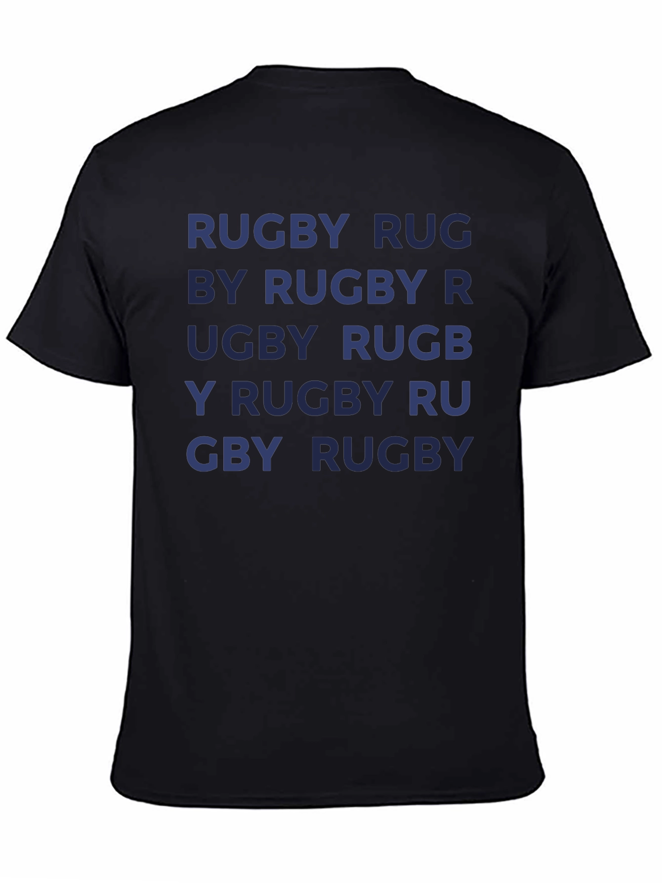 Rugby T-Shirt - Repeated Text Design