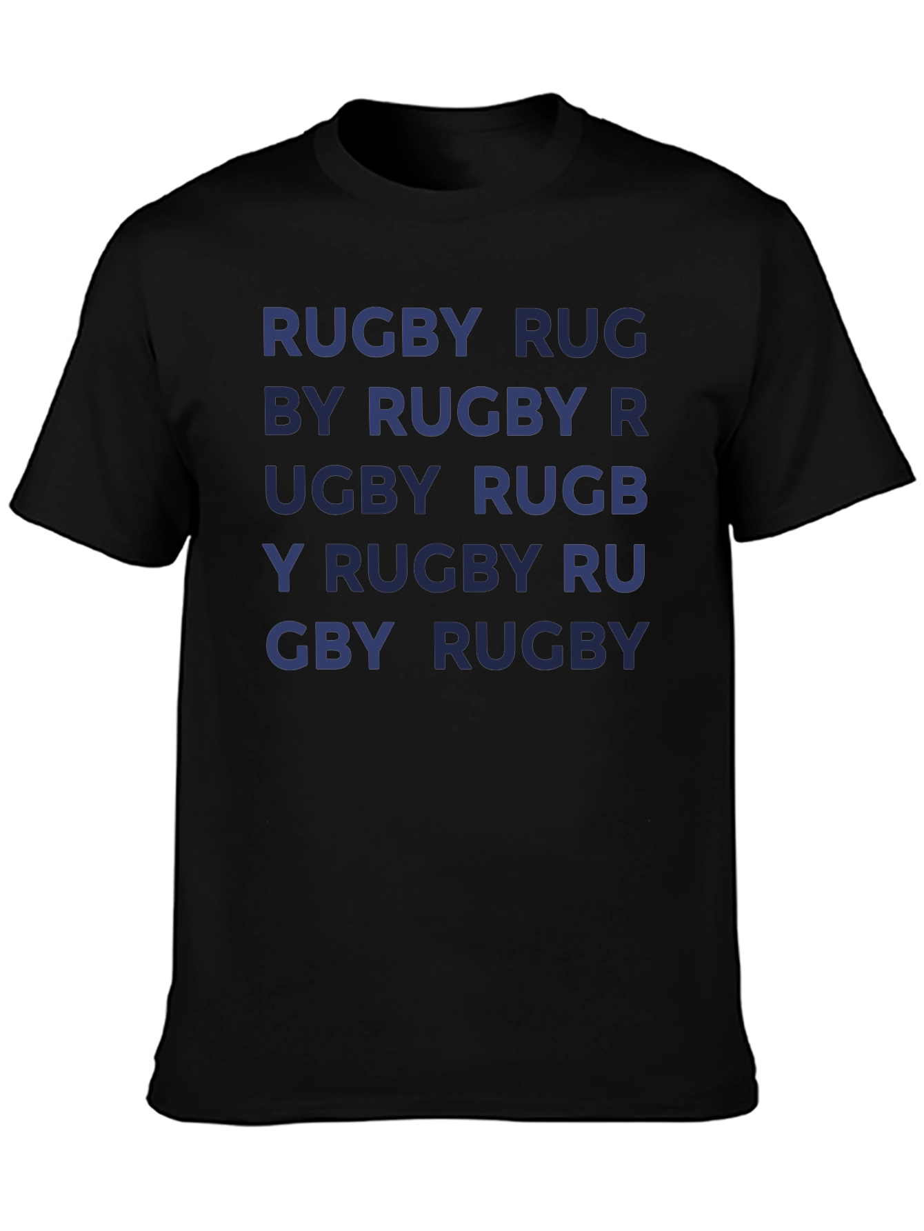 Rugby T-Shirt - Repeated Text Design