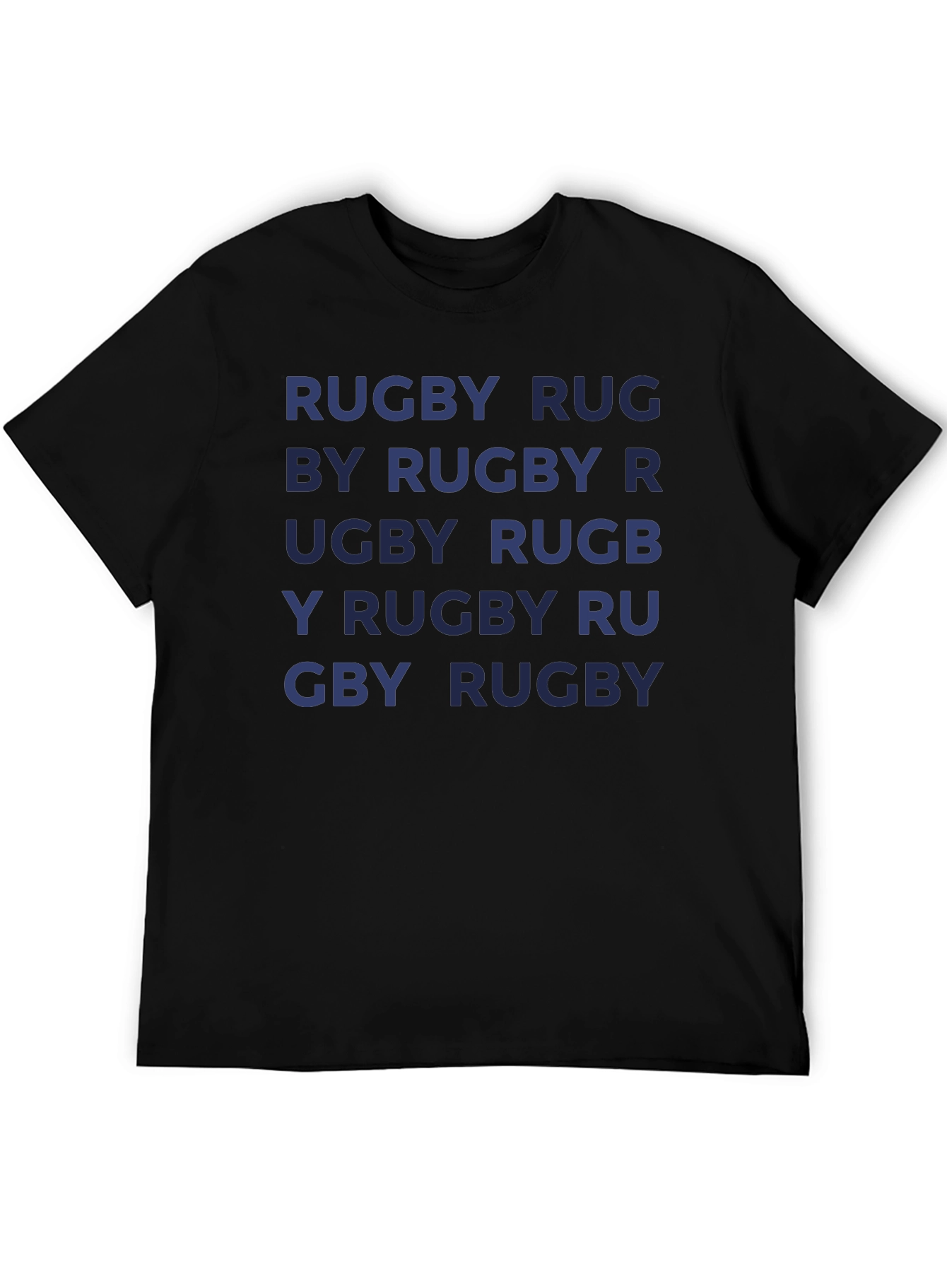 Rugby T-Shirt - Repeated Text Design