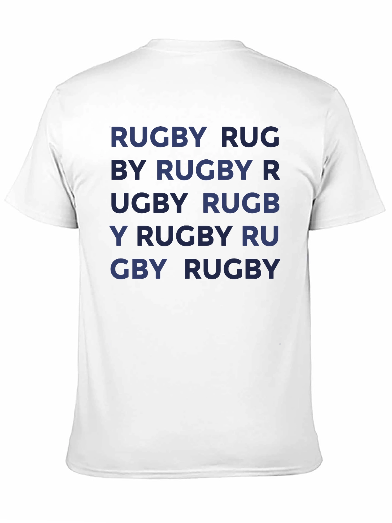 Rugby T-Shirt - Repeated Text Design