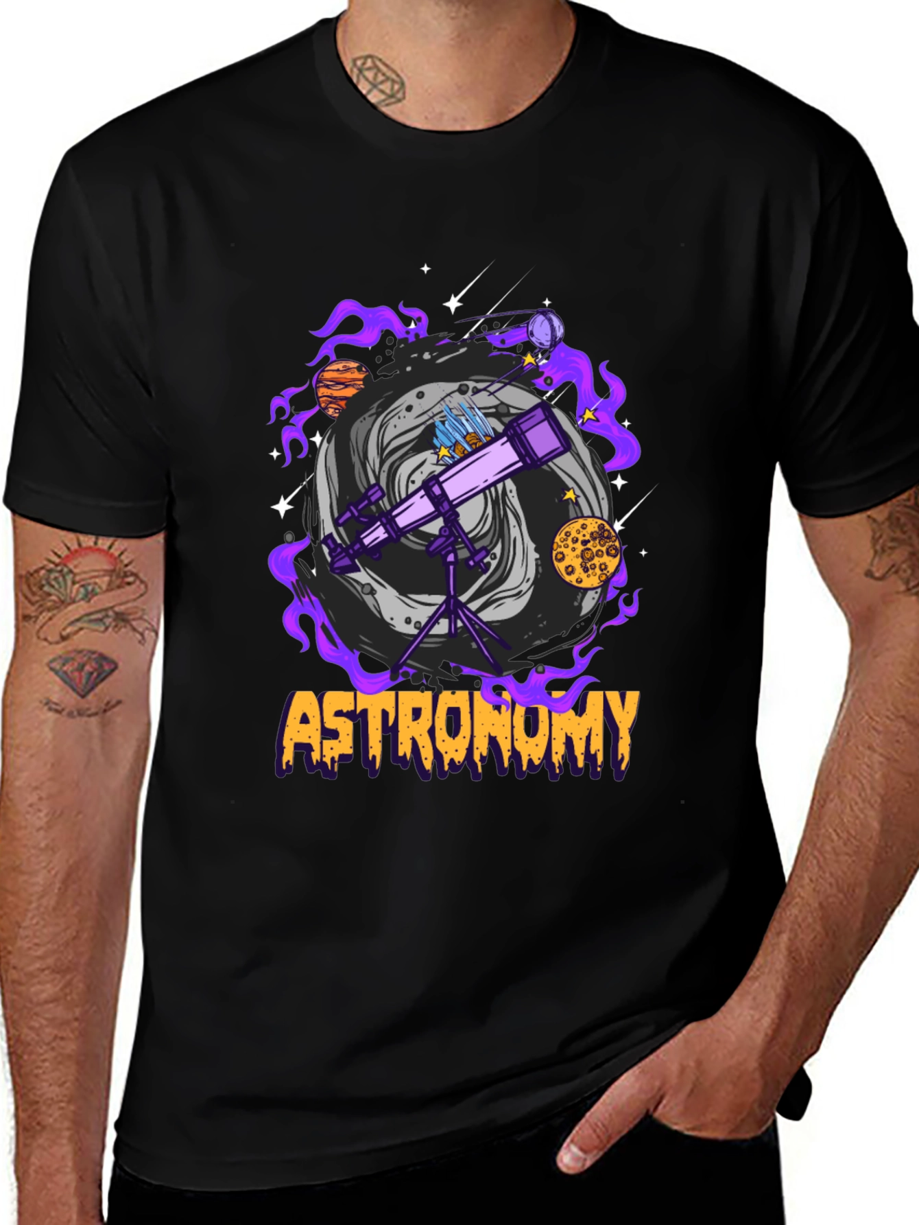 Astronomy T-Shirt: Space Telescope Design