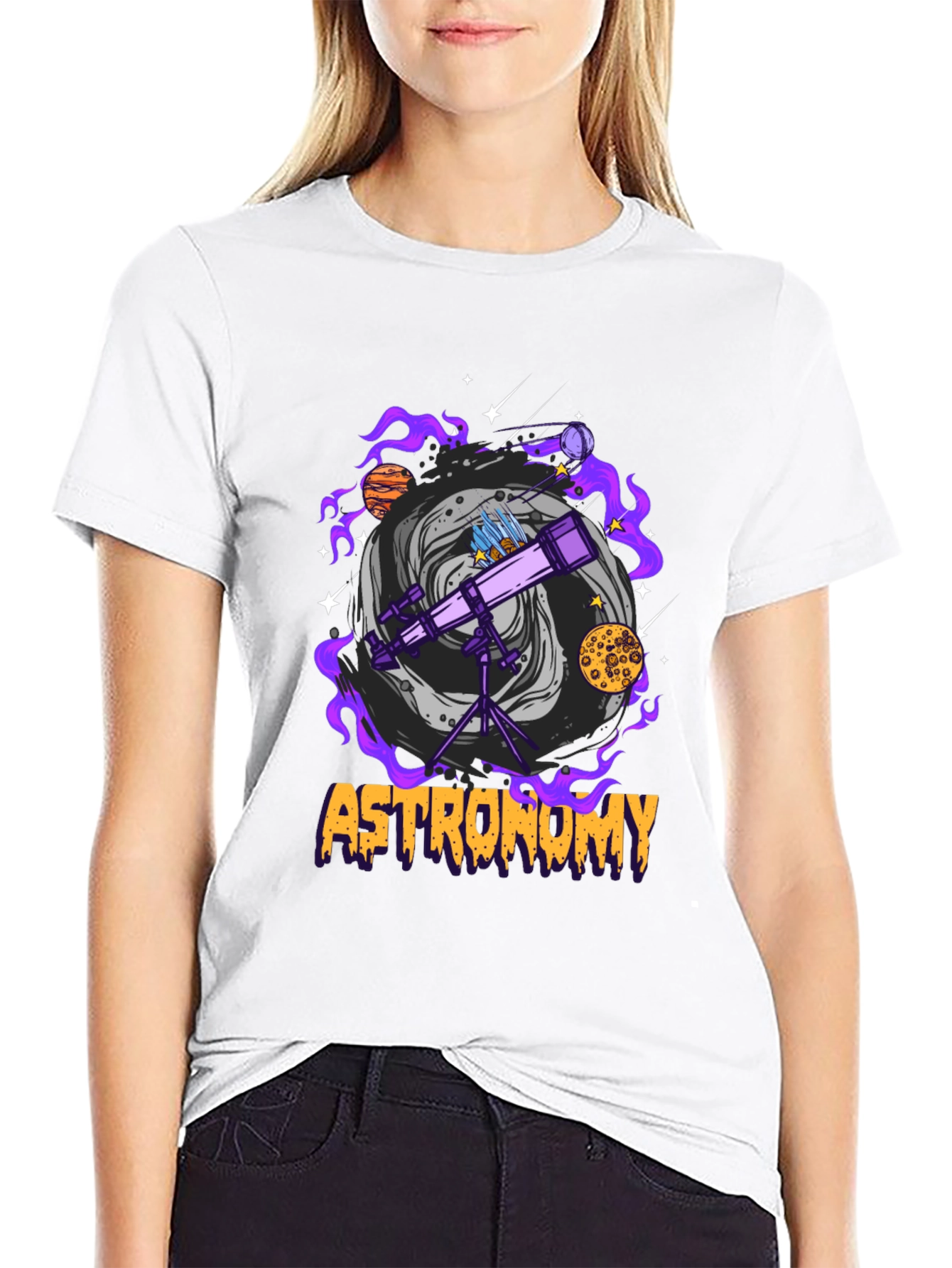 Astronomy T-Shirt: Space Telescope Design