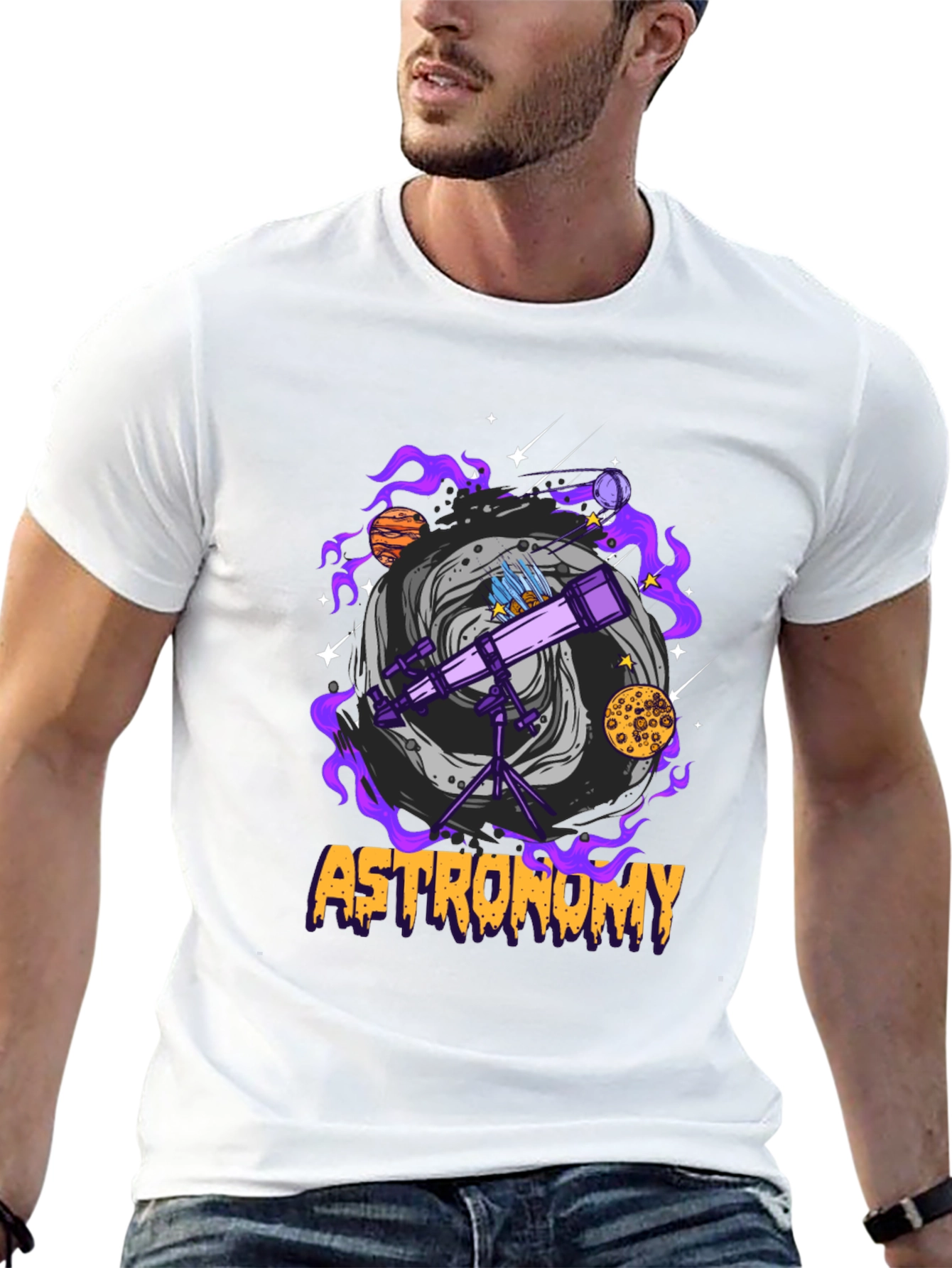 Astronomy T-Shirt: Space Telescope Design