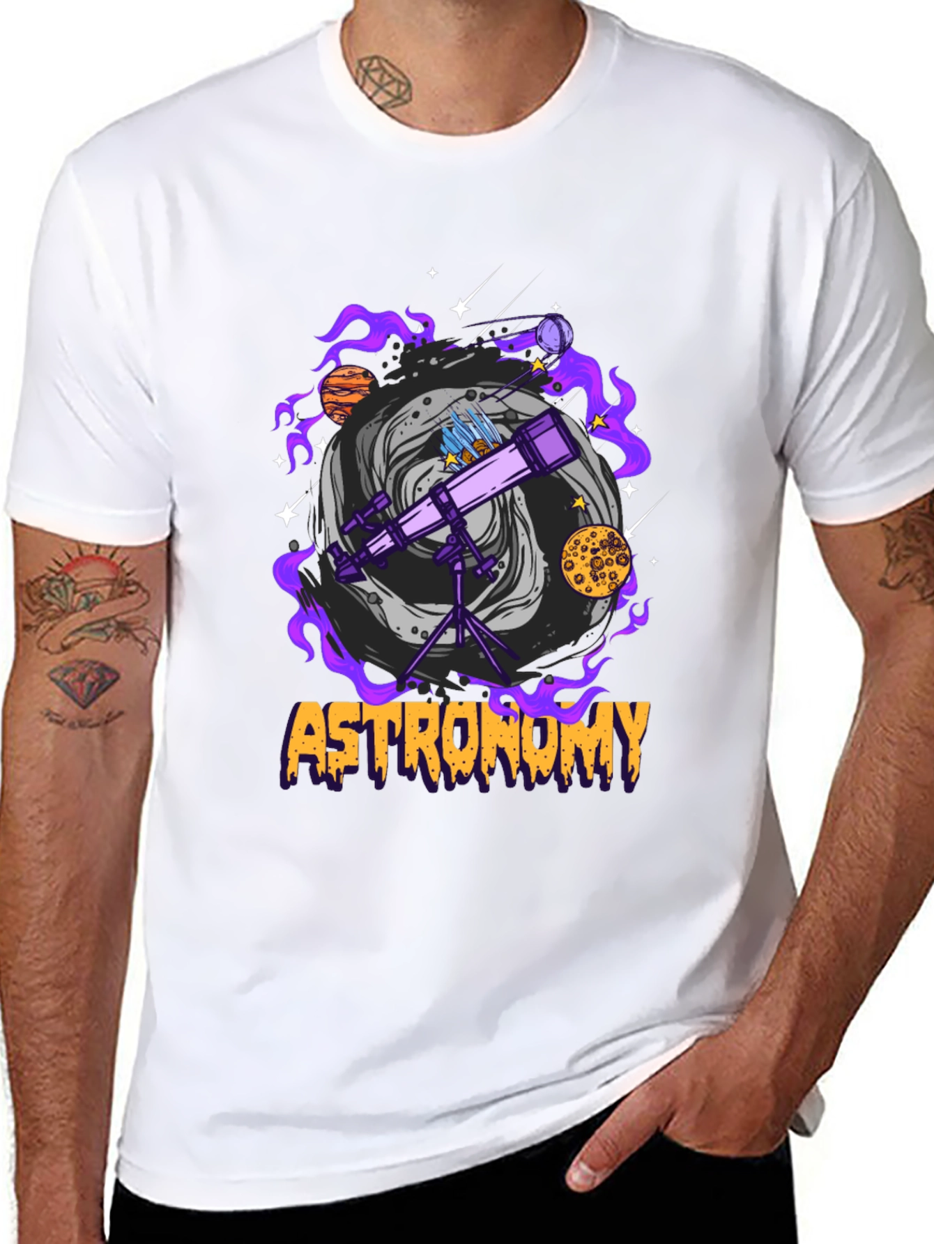 Astronomy T-Shirt: Space Telescope Design