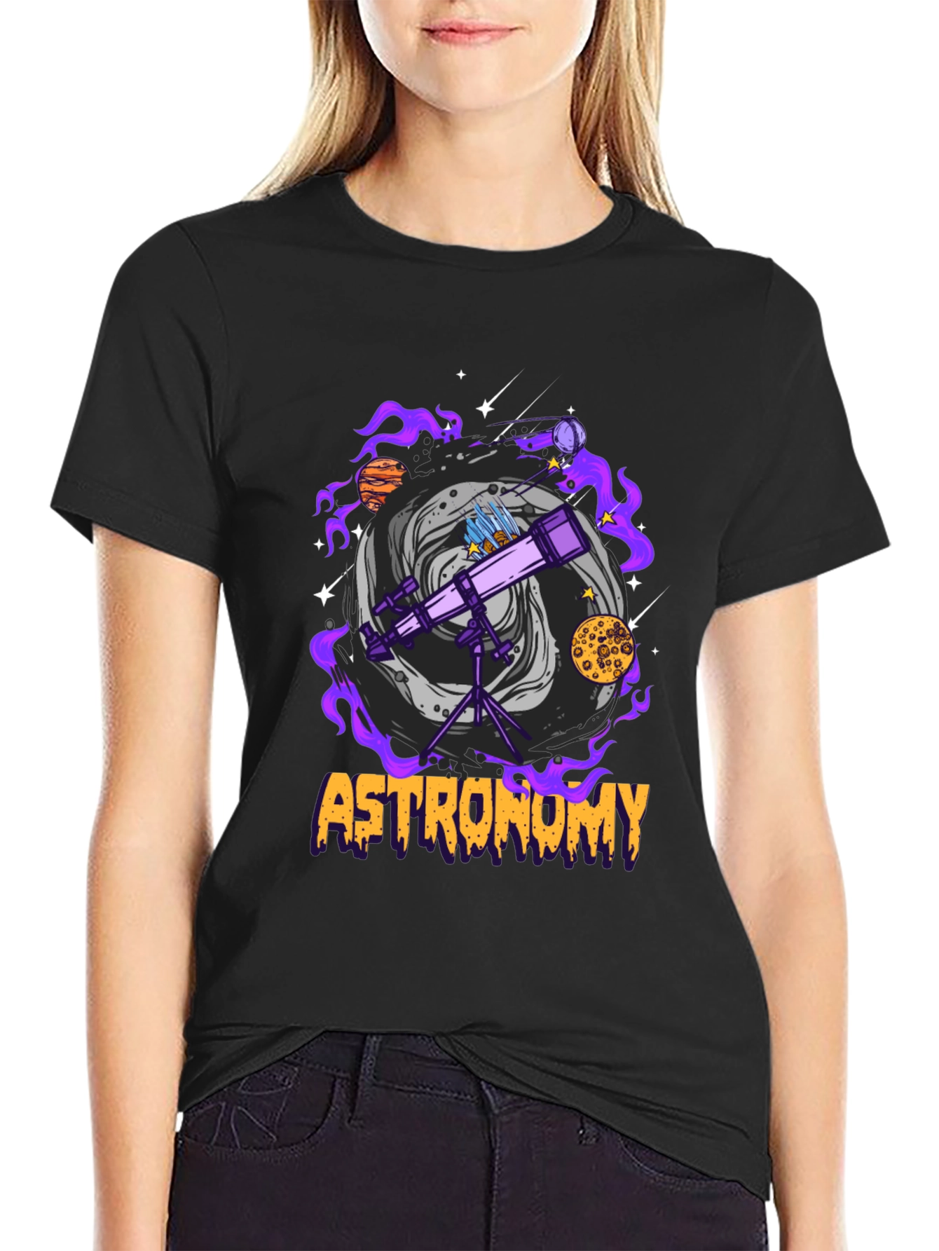 Astronomy T-Shirt: Space Telescope Design