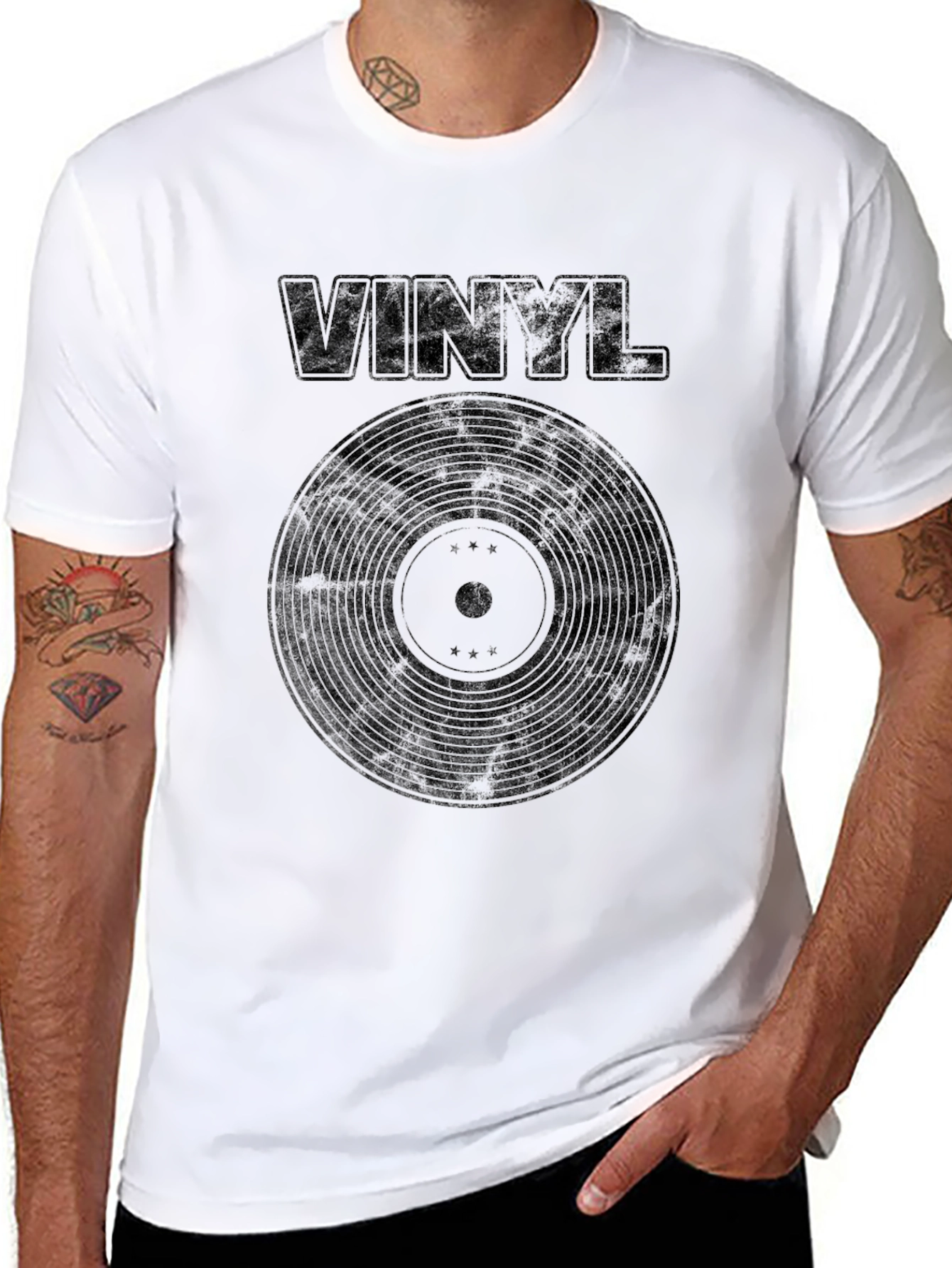 Vinyl Record Graphic T-Shirt