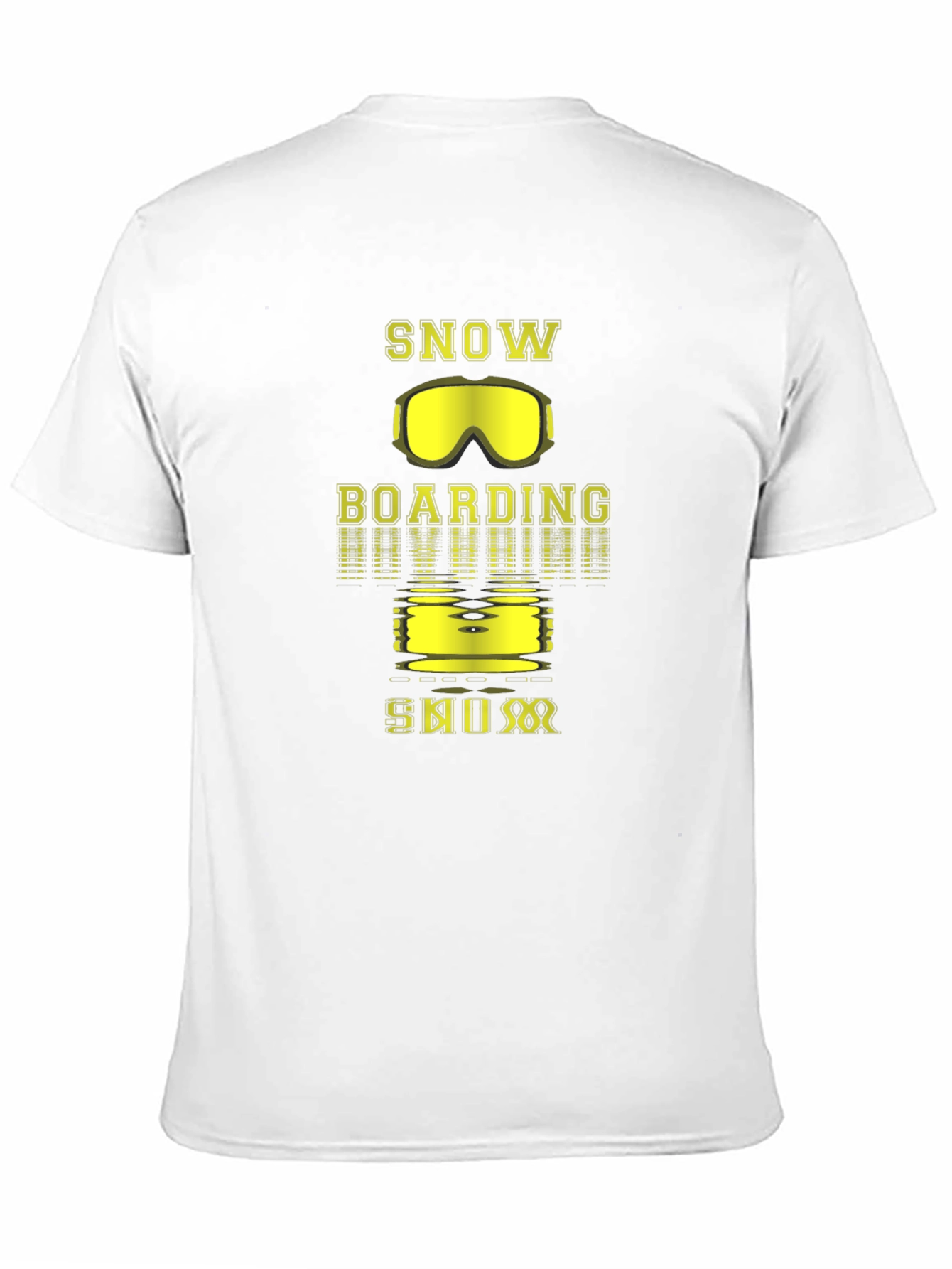 Snowboarding Graphic Tee - Black Cotton T-Shirt