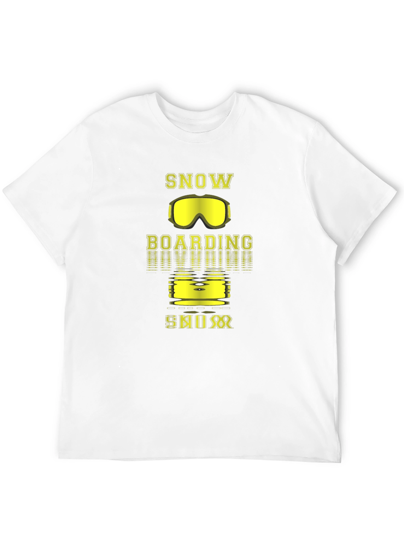 Snowboarding Graphic Tee - Black Cotton T-Shirt