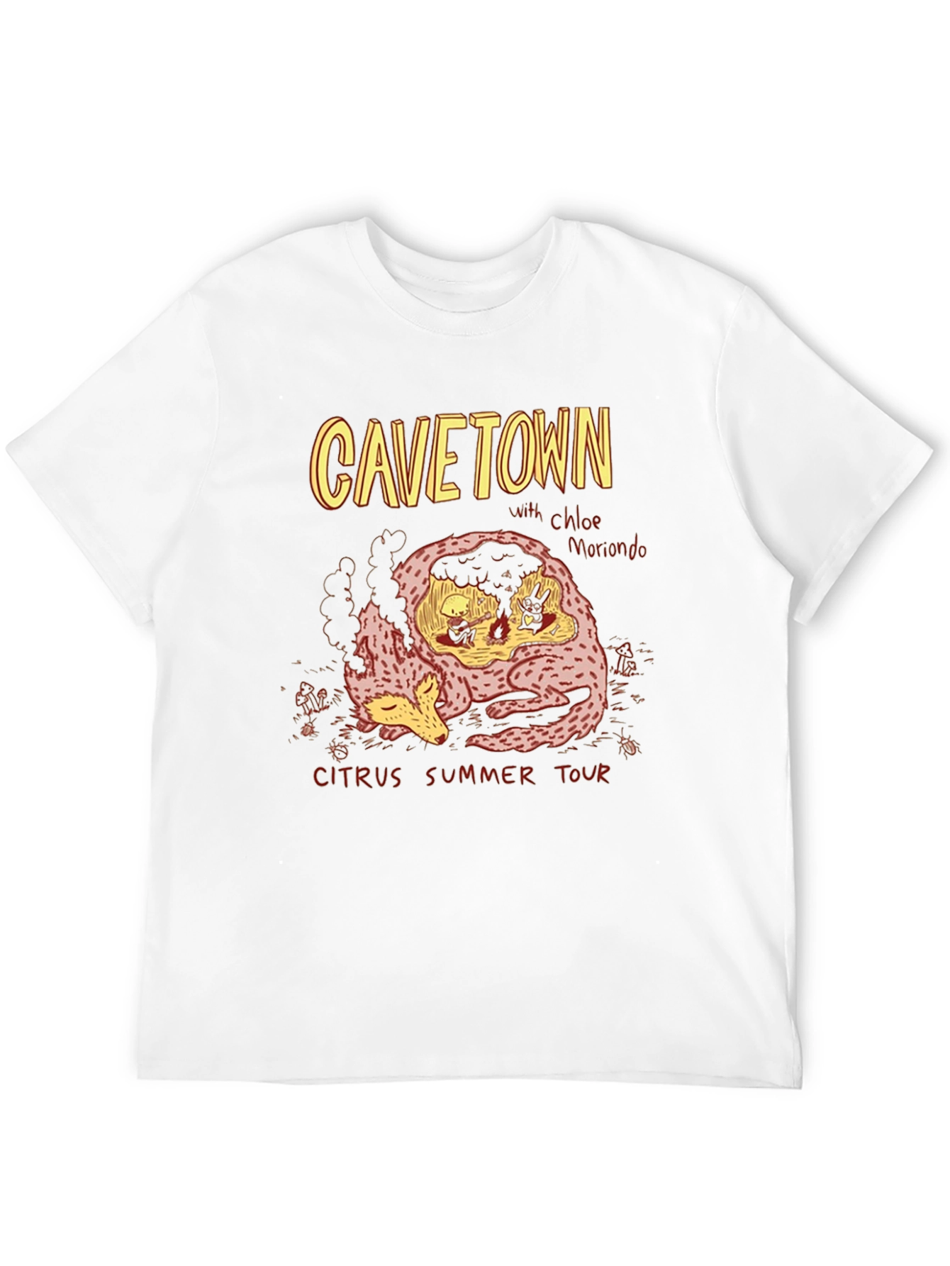 CAVETOWN Citrus Summer Tour Black Graphic T-Shirt