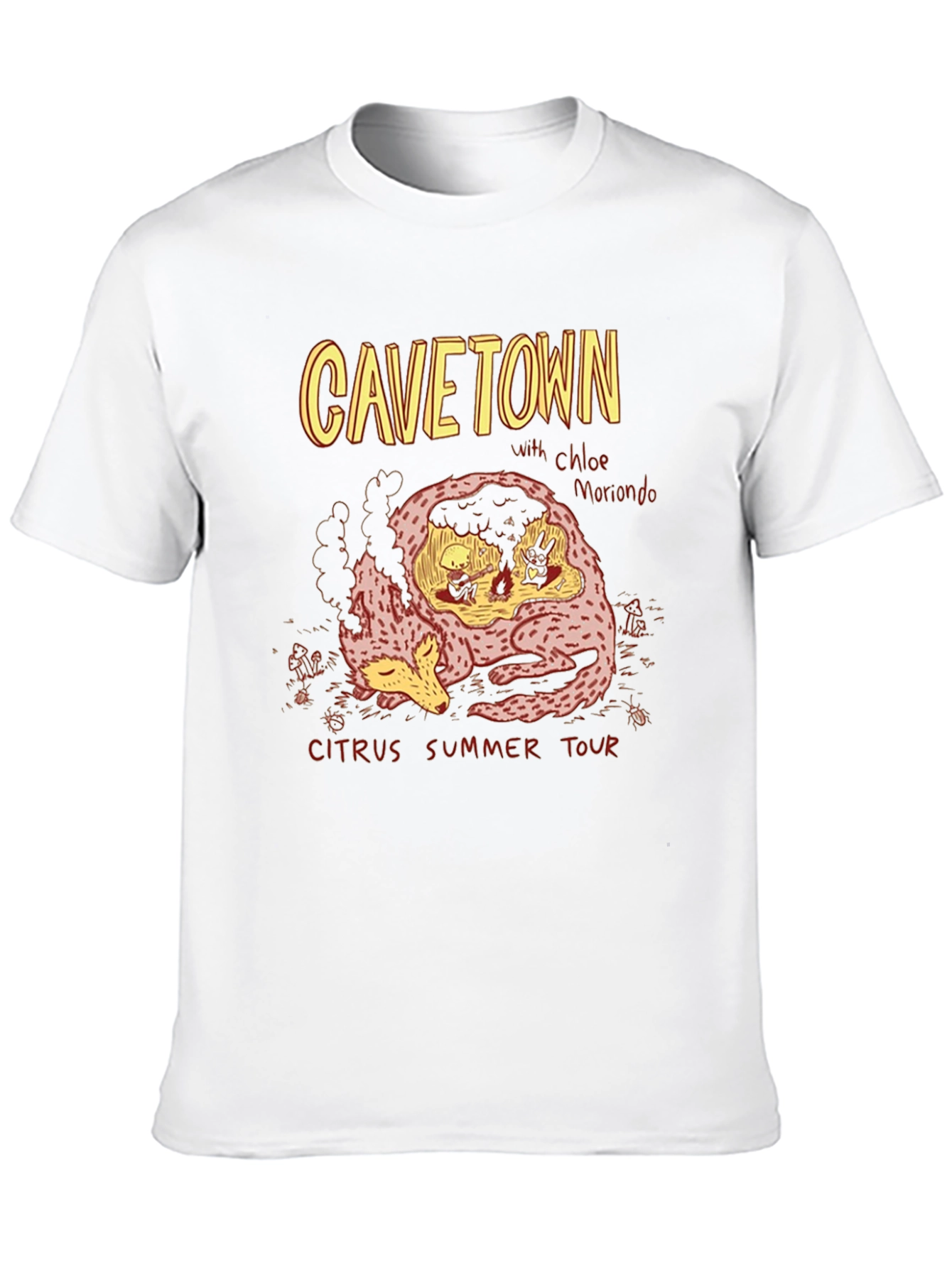CAVETOWN Citrus Summer Tour Black Graphic T-Shirt