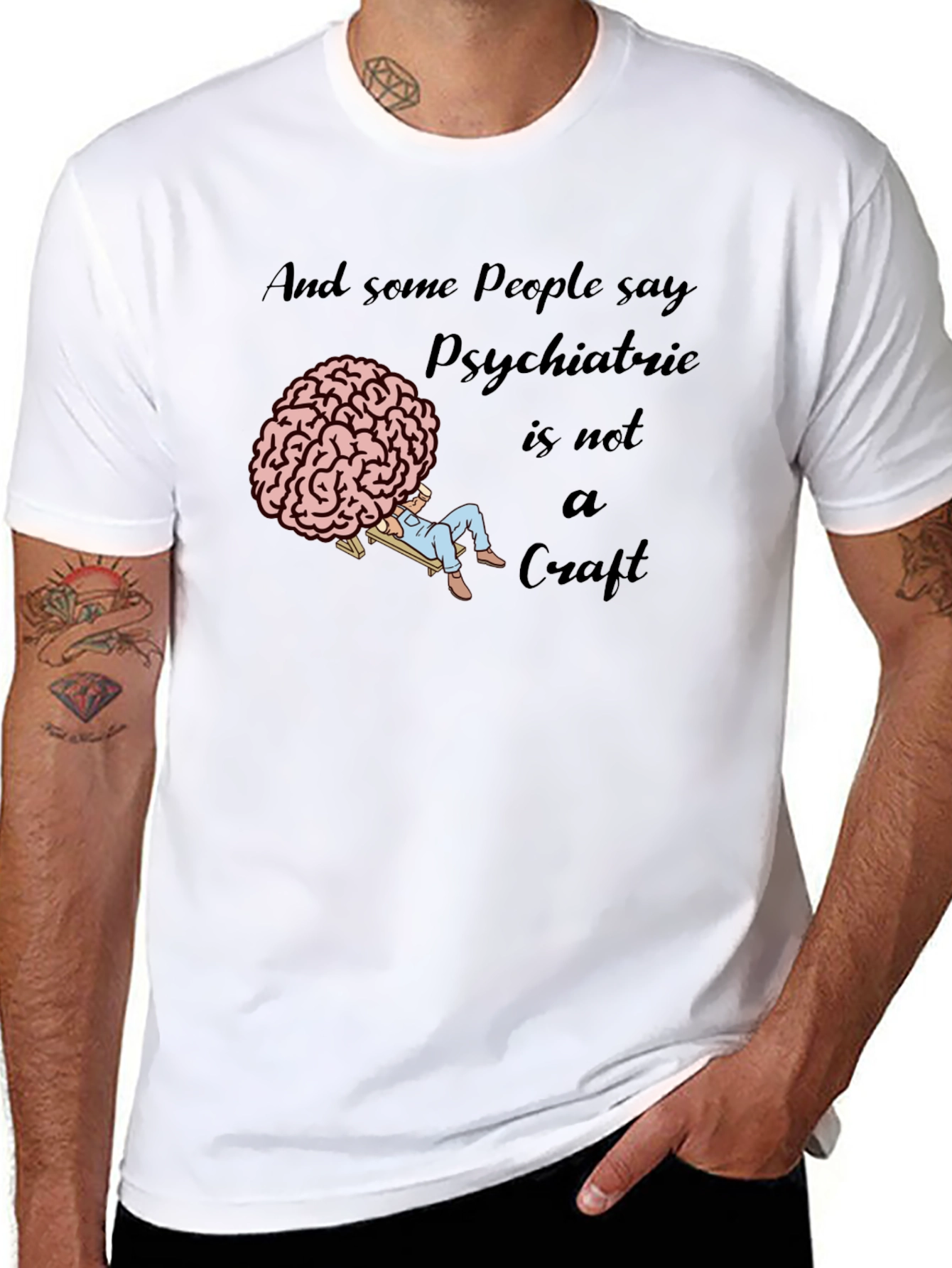 Psychiatric Craft T-Shirt - Novelty Brain Tee