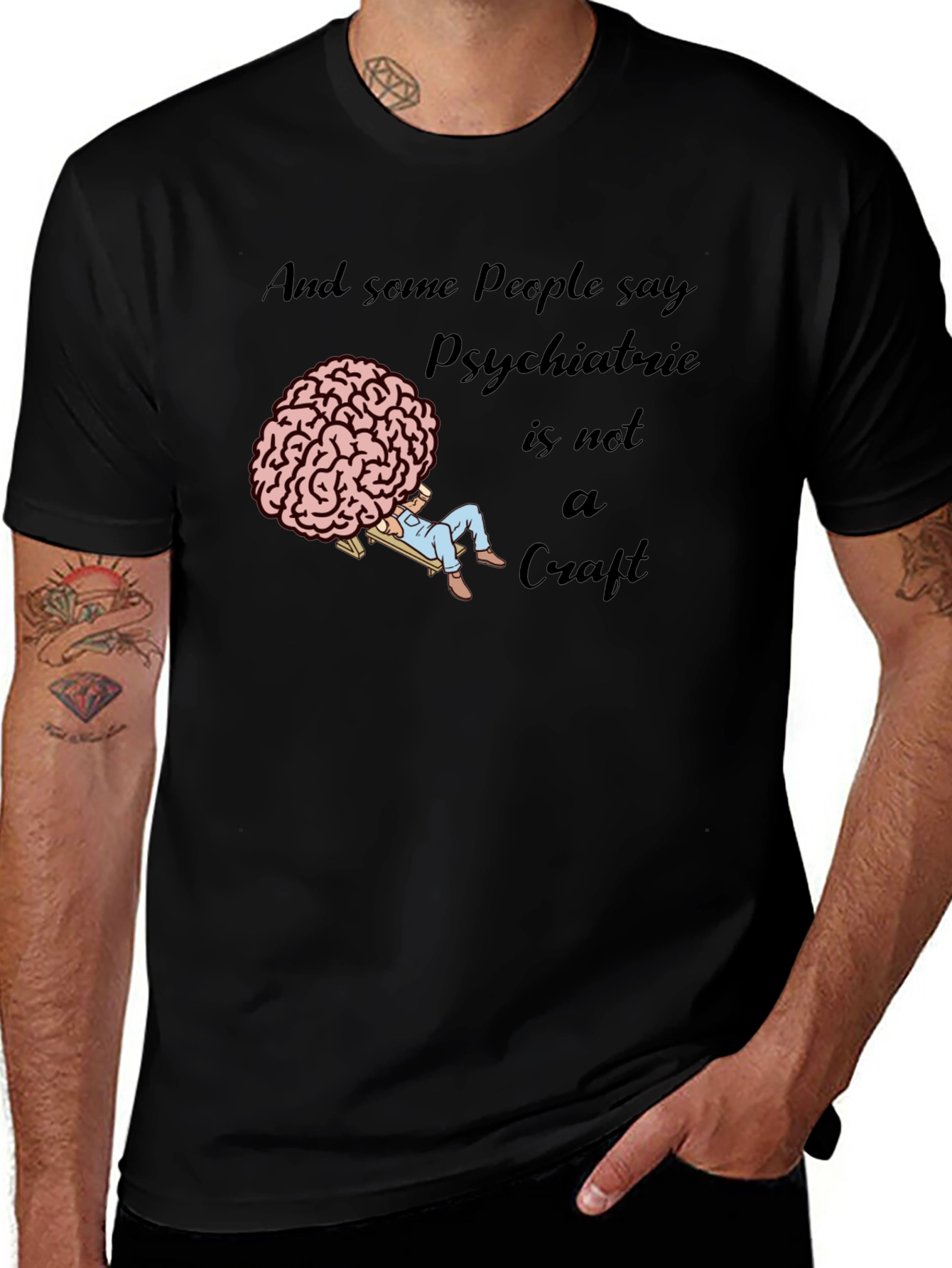 Psychiatric Craft T-Shirt - Novelty Brain Tee