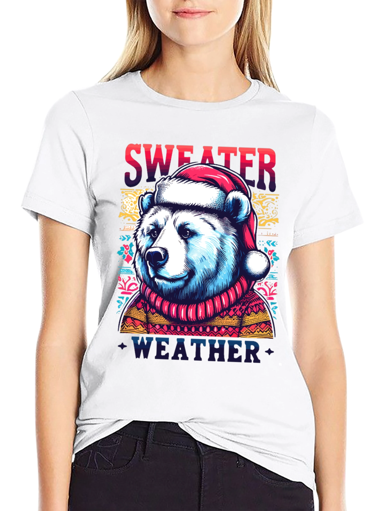 Sweater Weather Bear Tee