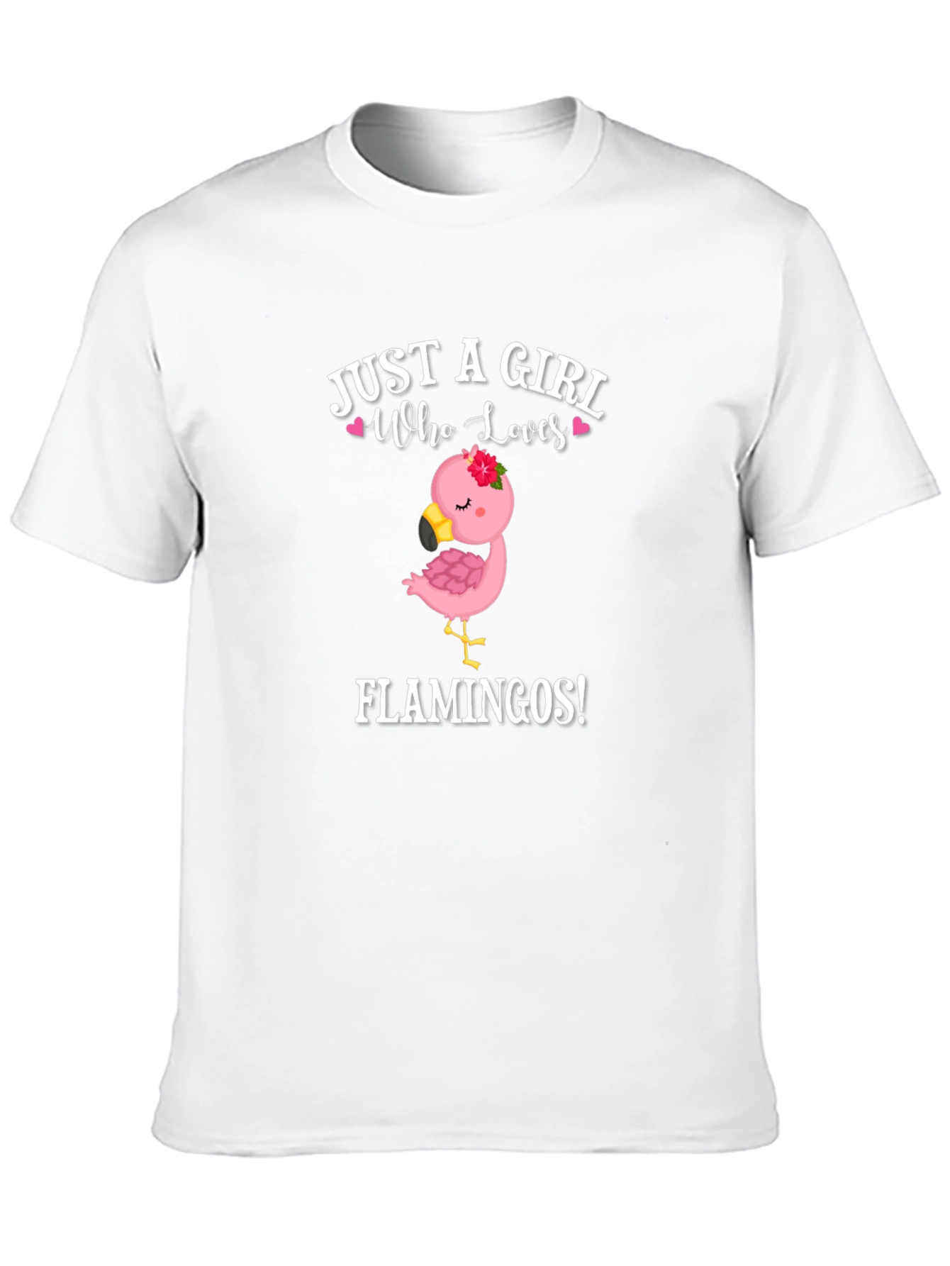 Girl Who Loves Flamingos T-Shirt