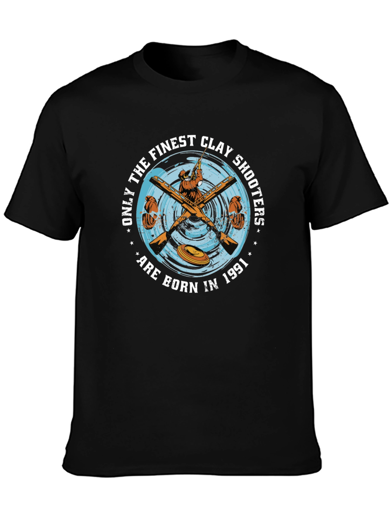 Finest Clay Shooters 1991 Black T-Shirt