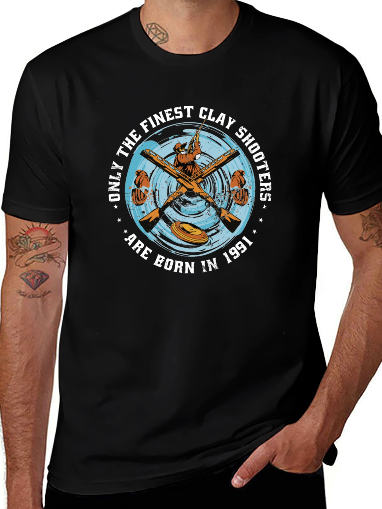 Finest Clay Shooters 1991 Black T-Shirt