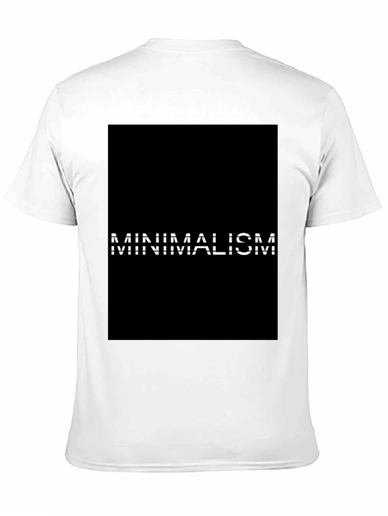 Minimalism Graphic Black T-Shirt