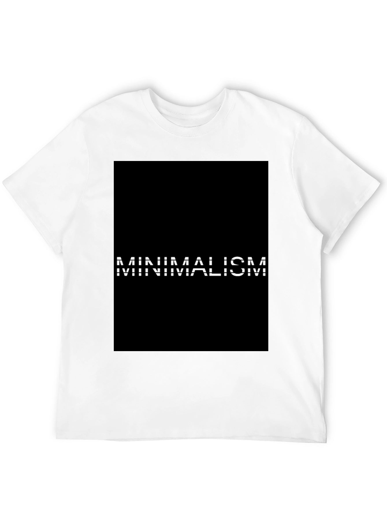 Minimalism Graphic Black T-Shirt