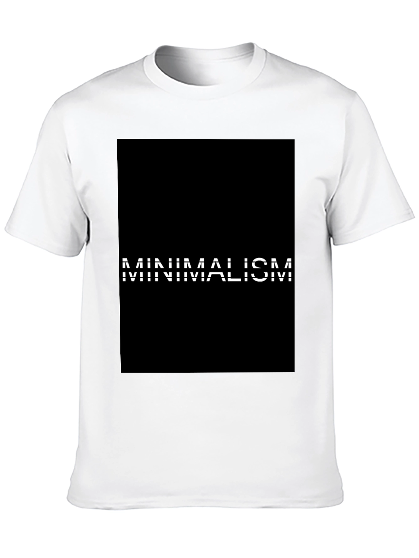 Minimalism Graphic Black T-Shirt