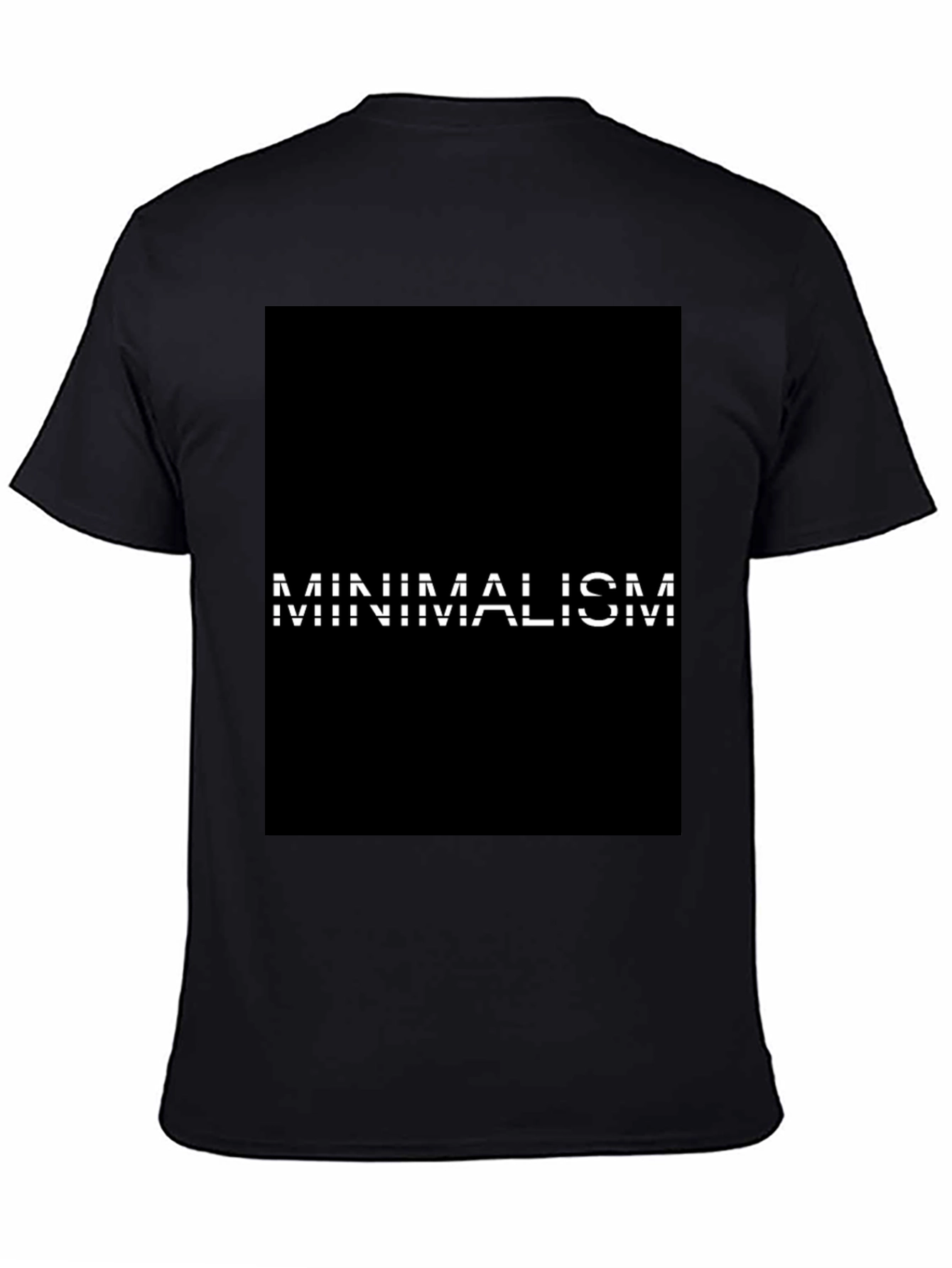 Minimalism Graphic Black T-Shirt