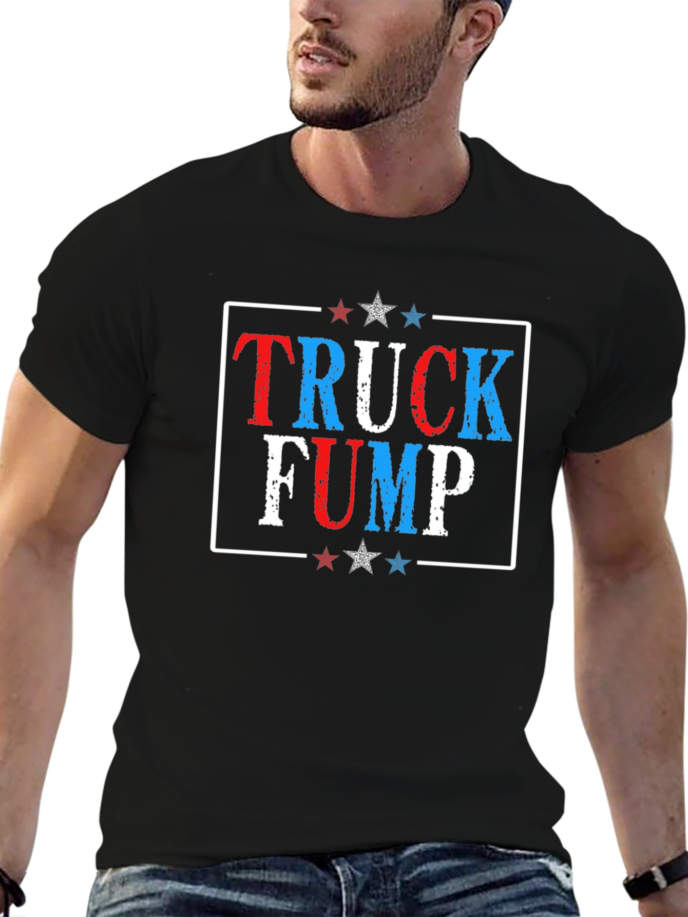 Truck Fump Graphic Tee - Patriotic Design