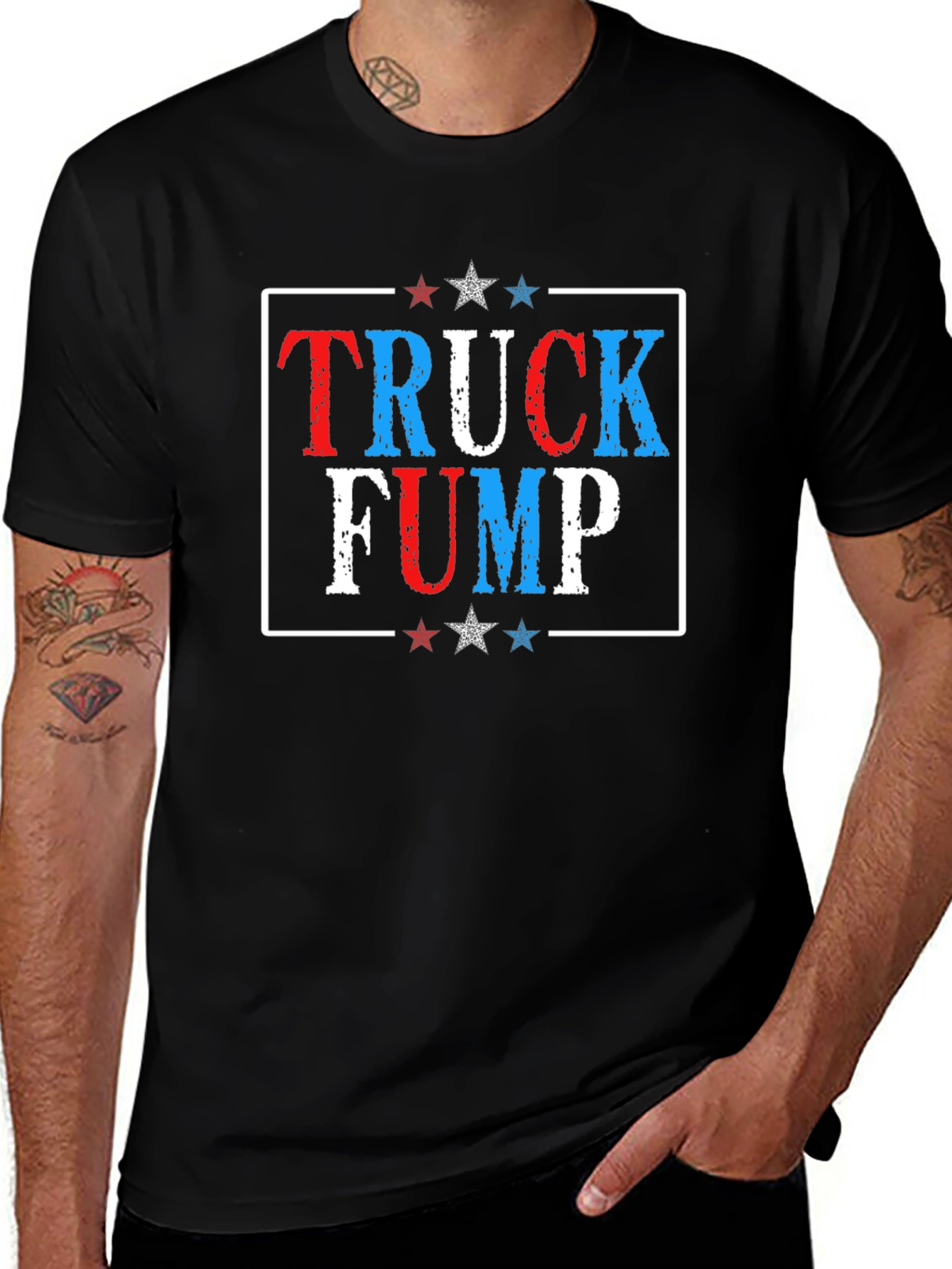 Truck Fump Graphic Tee - Patriotic Design