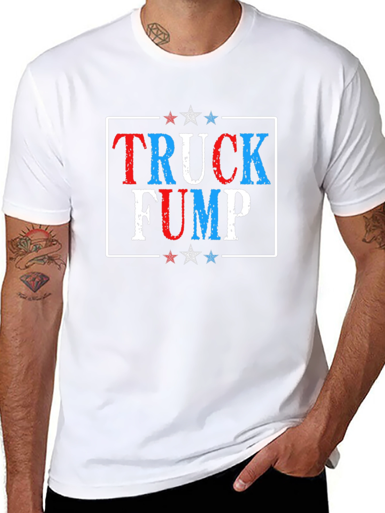 Truck Fump Graphic Tee - Patriotic Design