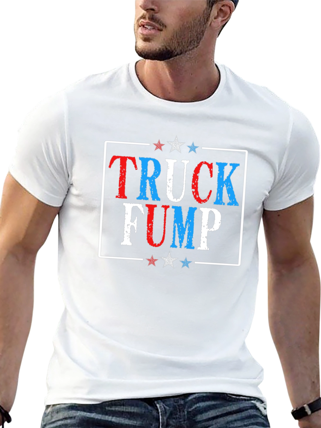 Truck Fump Graphic Tee - Patriotic Design