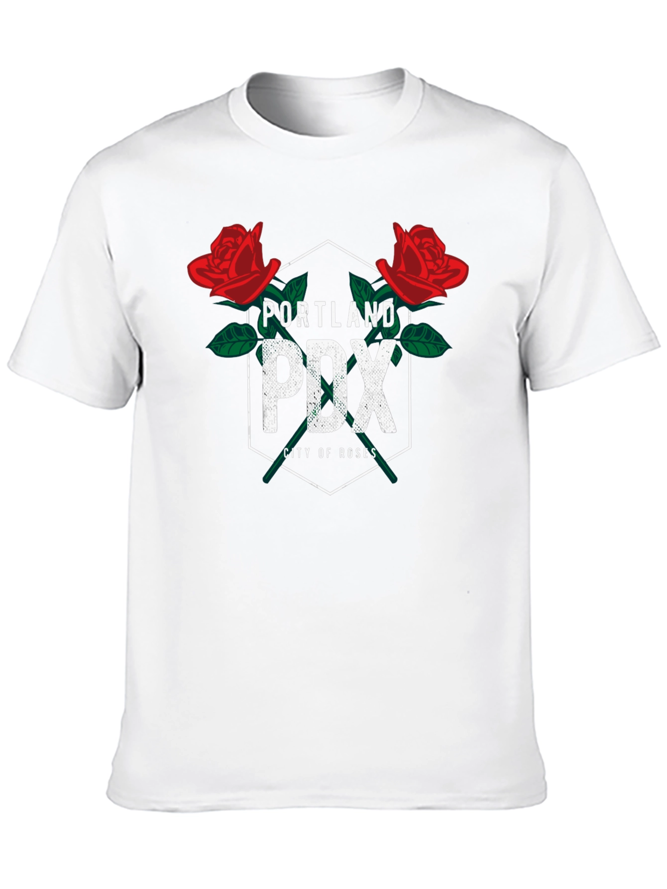 Portland PDX City of Roses Graphic T-Shirt