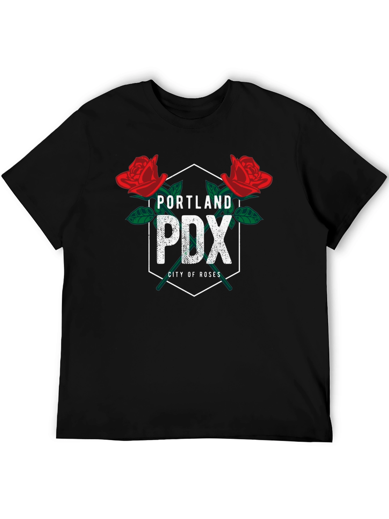 Portland PDX City of Roses Graphic T-Shirt